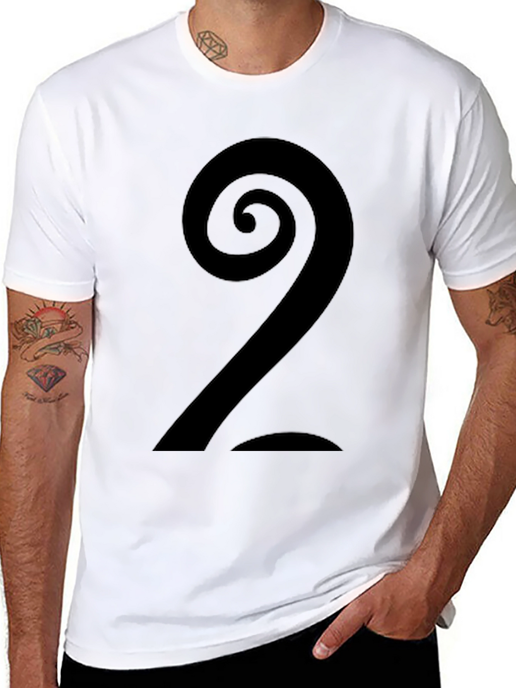 Spiral Number 2 Graphic Tee - Cool Casual Style