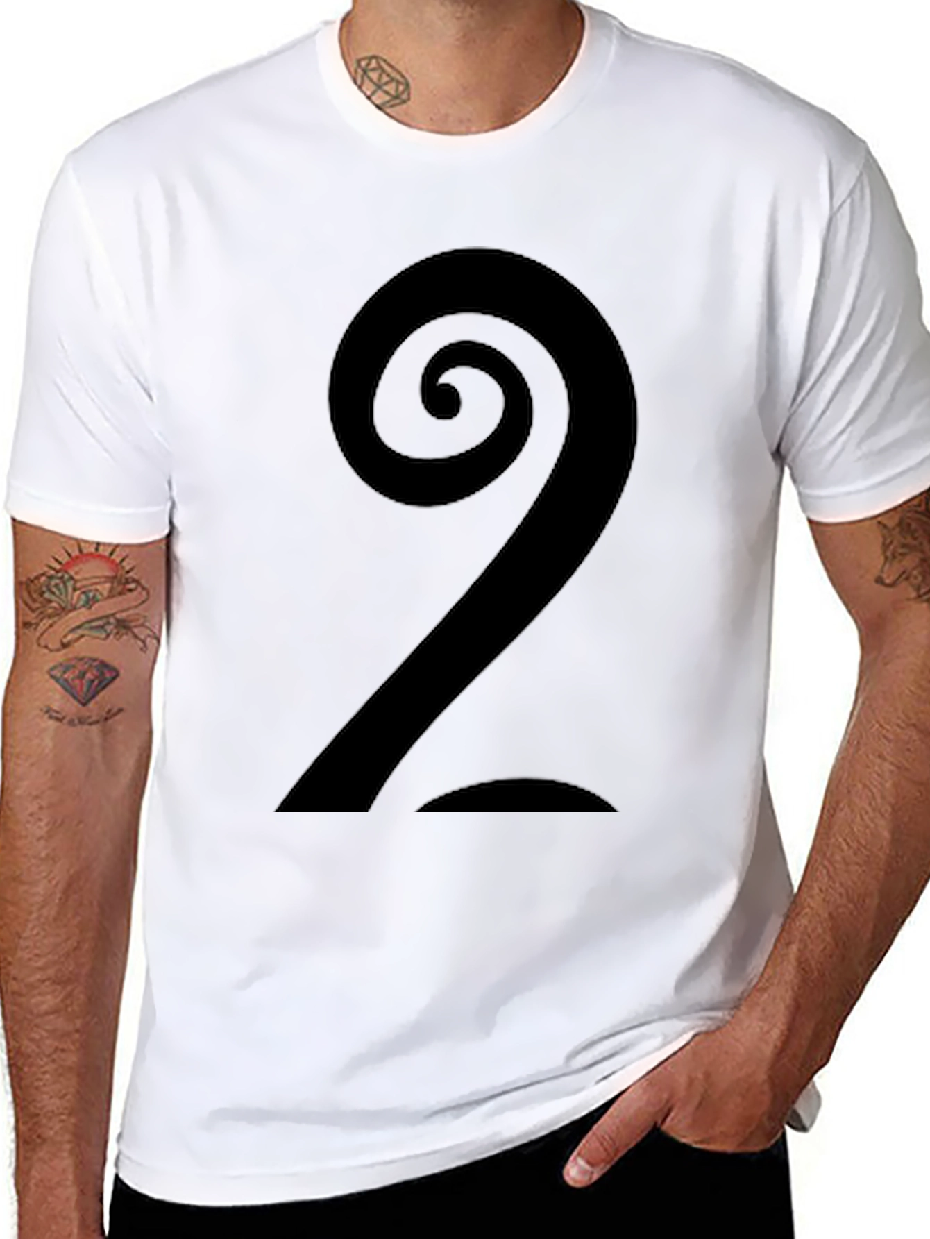 Spiral Number 2 Graphic Tee - Cool Casual Style