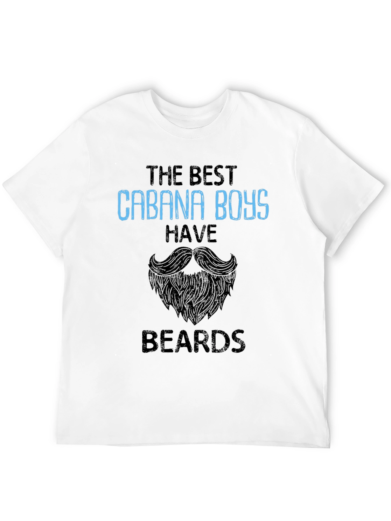 Cabana Boys Beard Graphic T-Shirt - Stylish Summer Tee