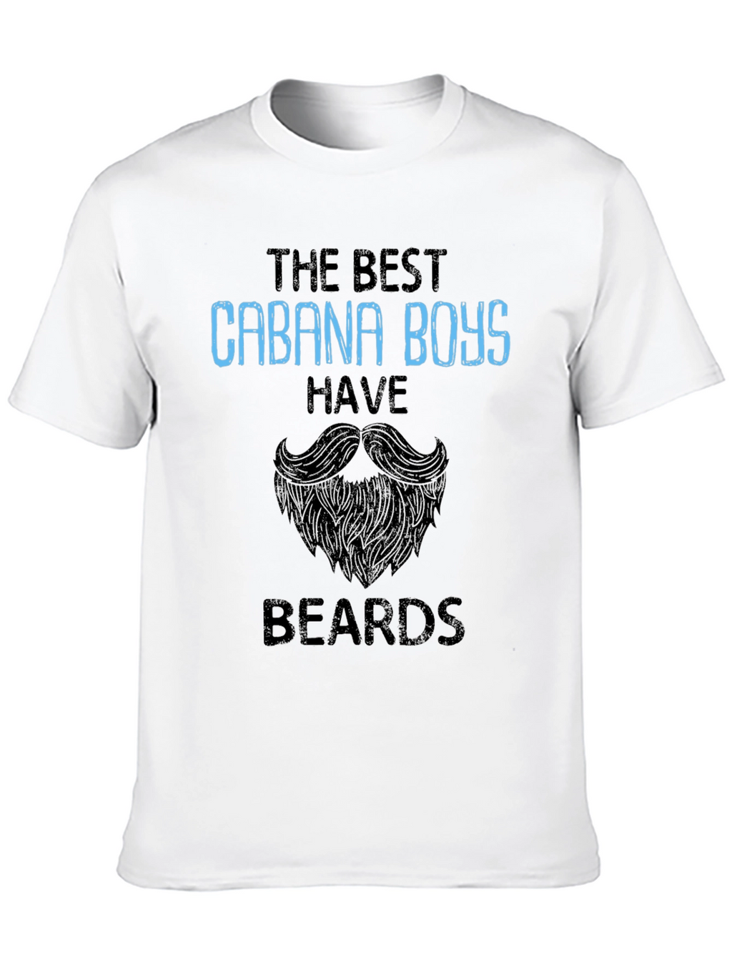 Cabana Boys Beard Graphic T-Shirt - Stylish Summer Tee