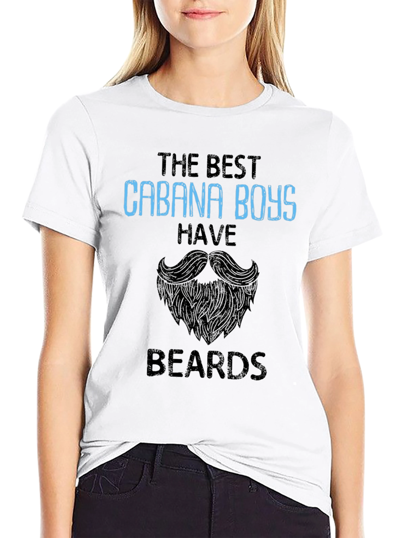Cabana Boys Beard Graphic T-Shirt - Stylish Summer Tee