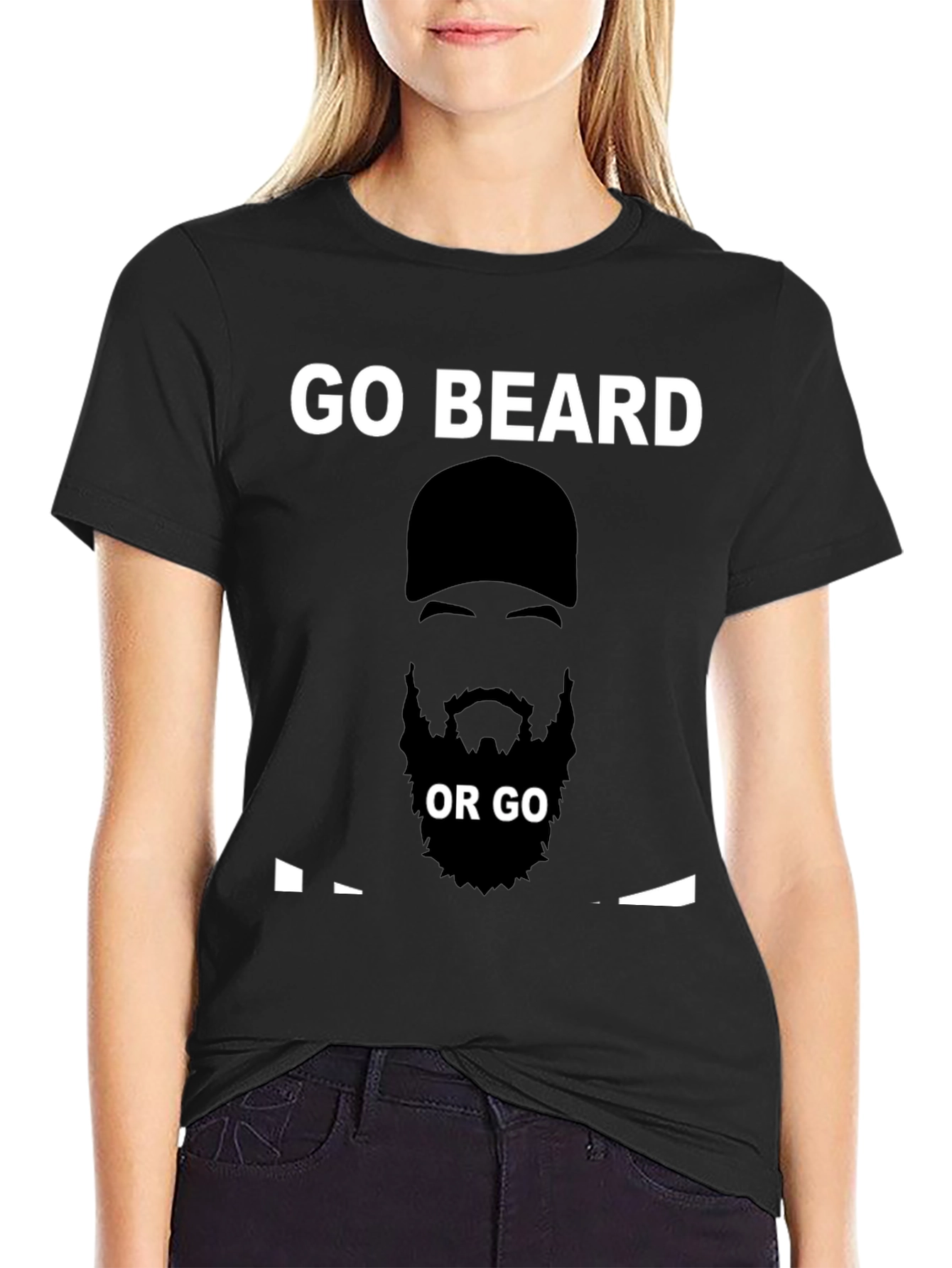 Go Beard or Go Home T-Shirt - Black