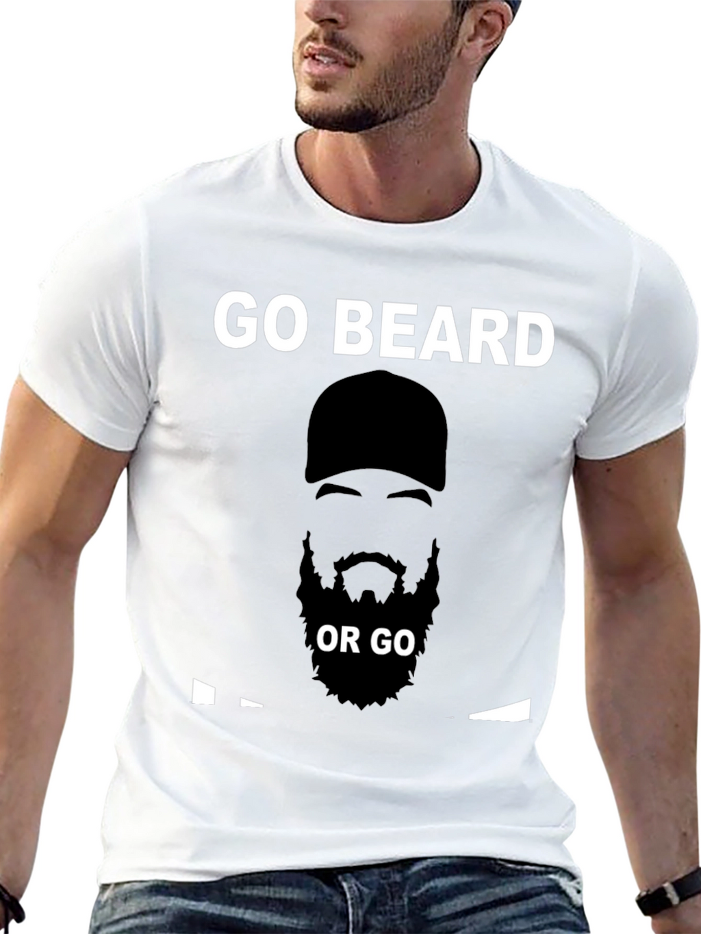 Go Beard or Go Home T-Shirt - Black