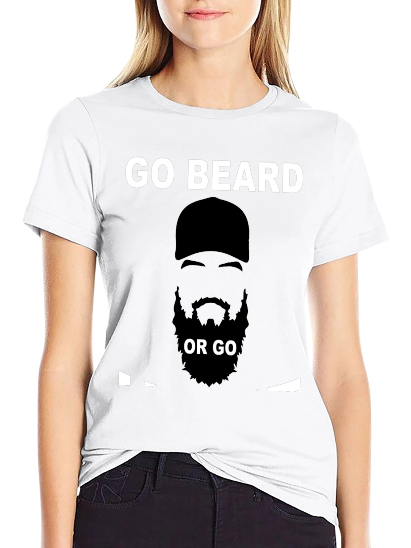Go Beard or Go Home T-Shirt - Black