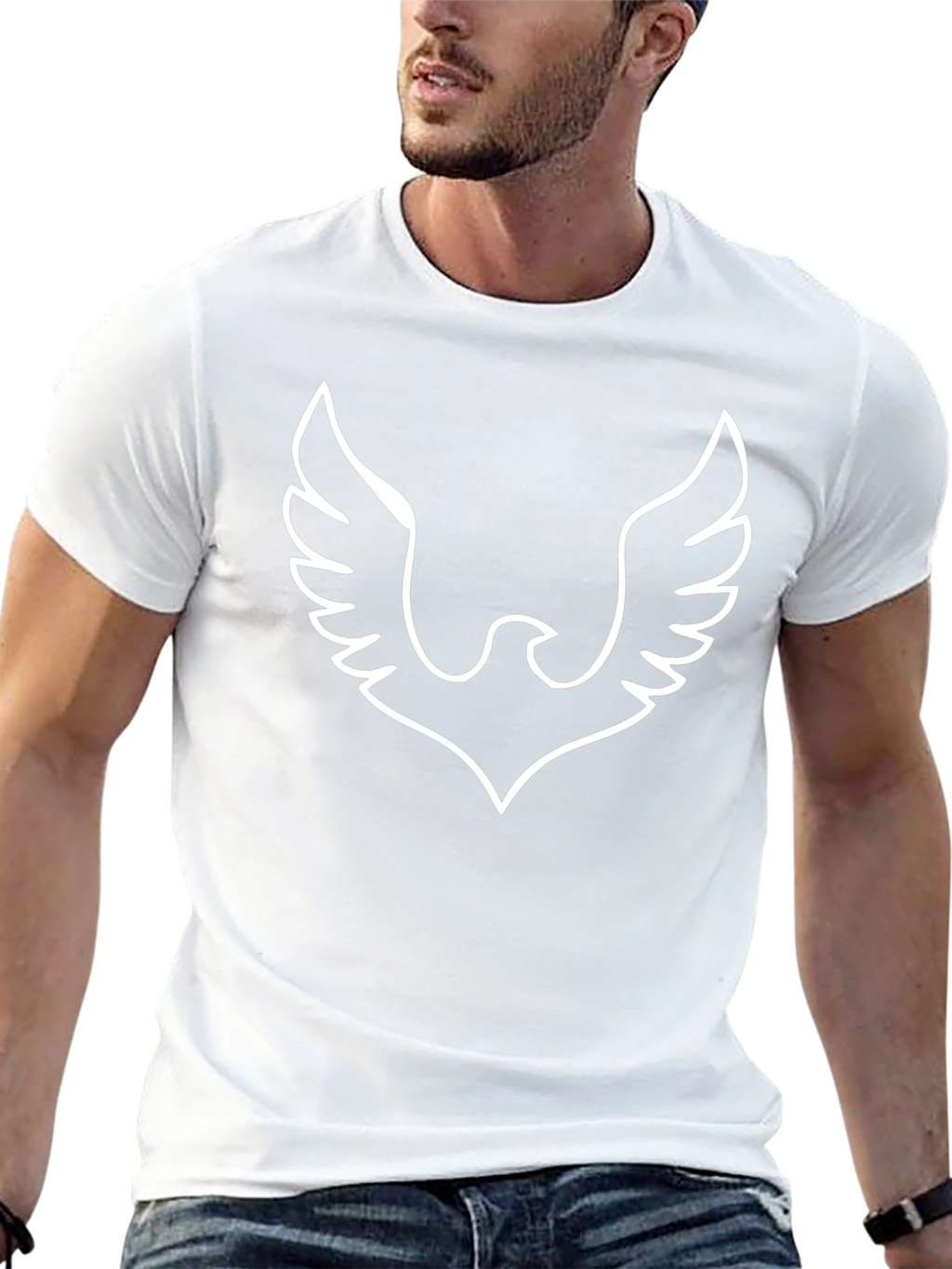 Phoenix Graphic Tee - Black Cotton Blend