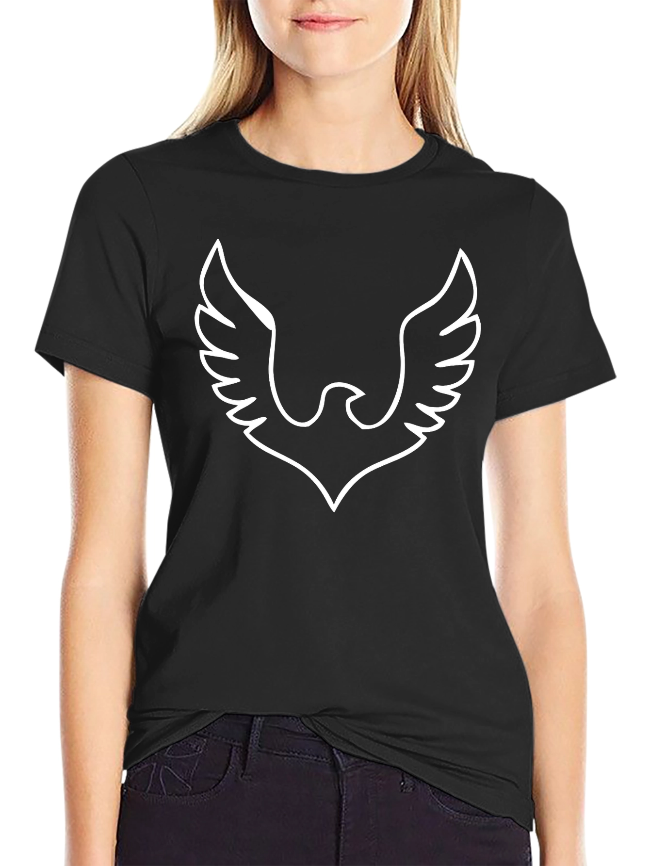Phoenix Graphic Tee - Black Cotton Blend