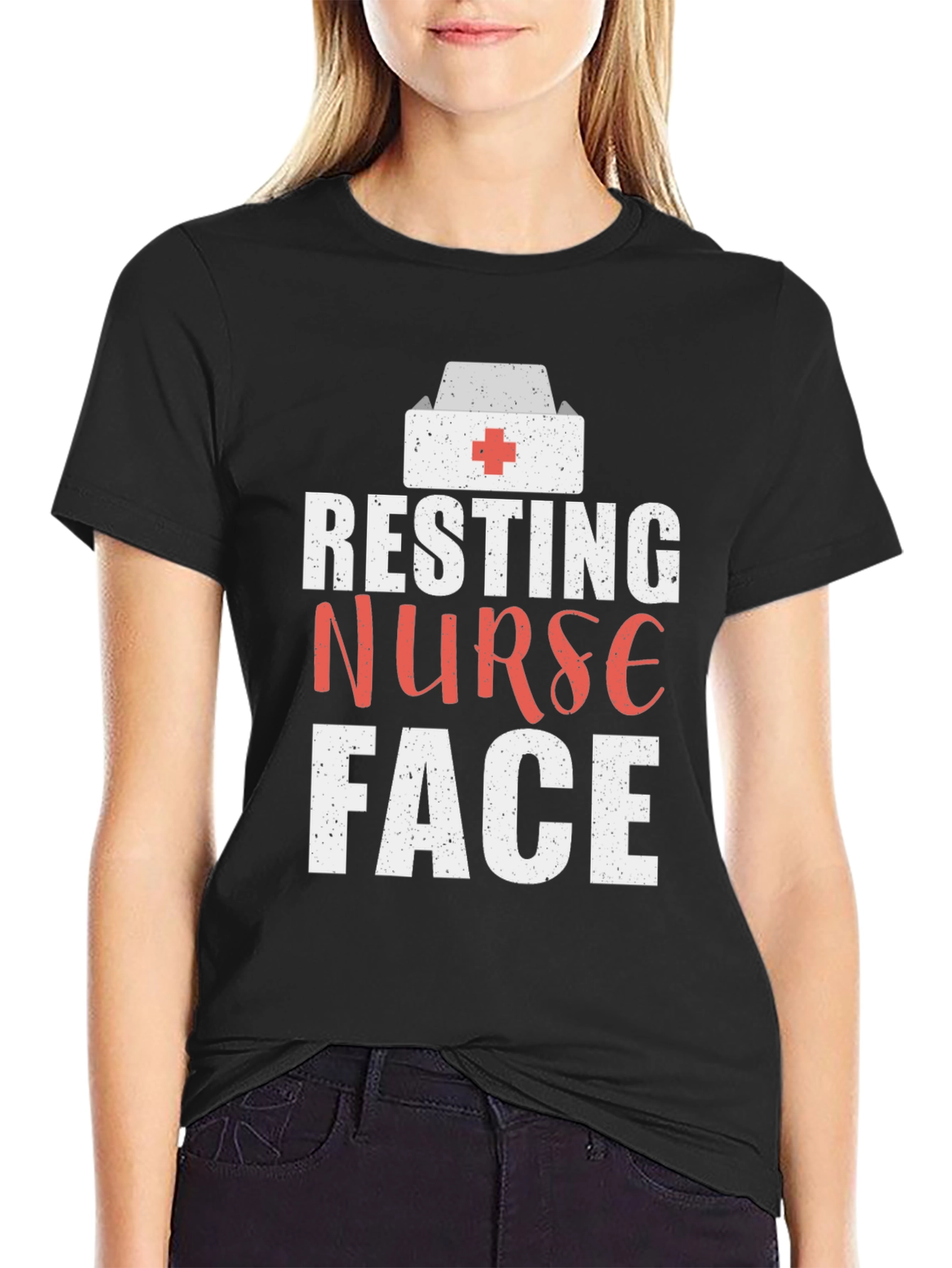 Resting Nurse Face Graphic Tee