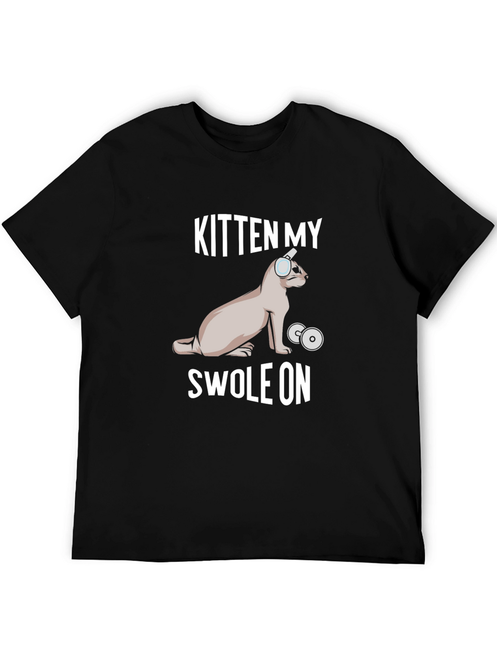 Kitten My Swol On Funny Workout T-Shirt