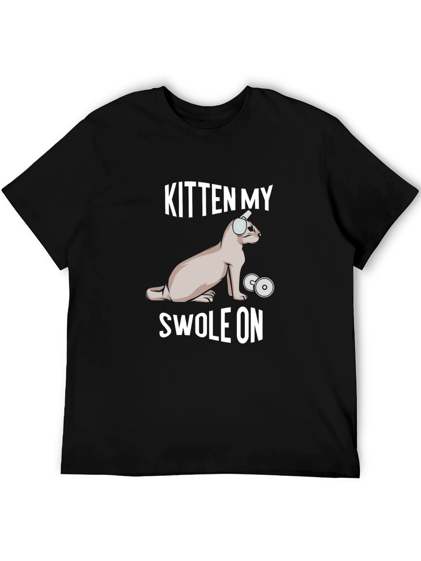 Kitten My Swol On Funny Workout T-Shirt