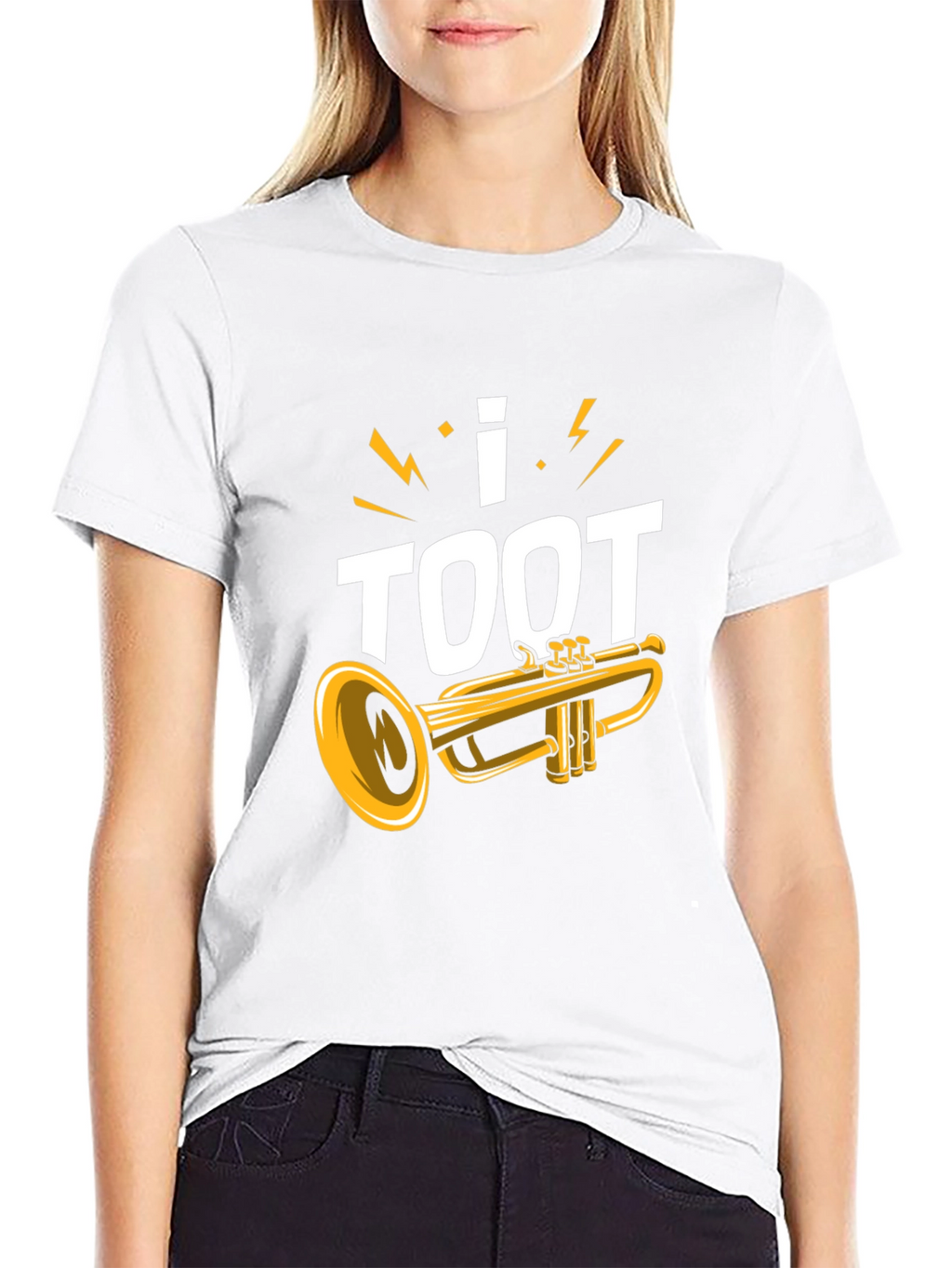 I Toot Trumpet Black T-Shirt