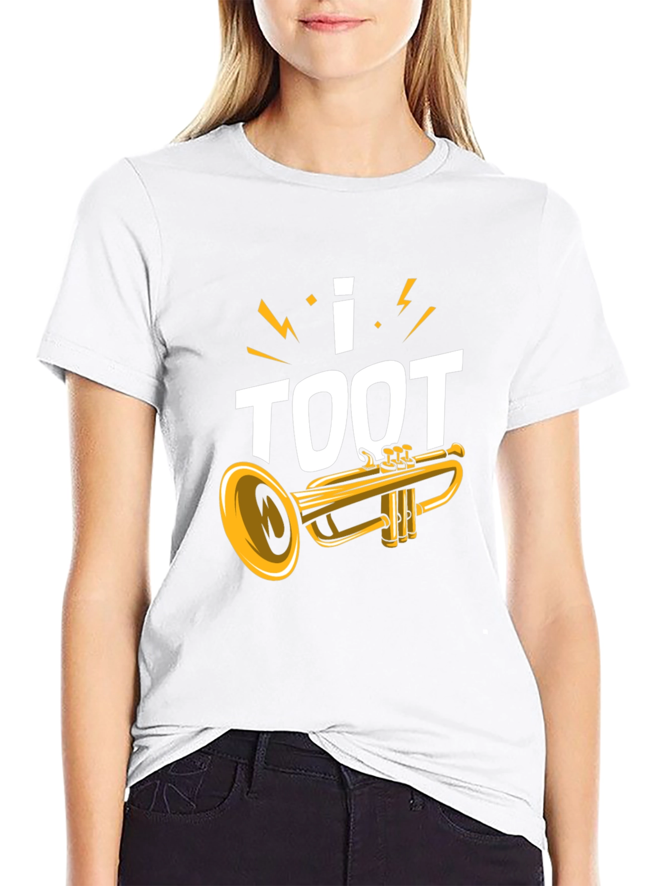 I Toot Trumpet Black T-Shirt