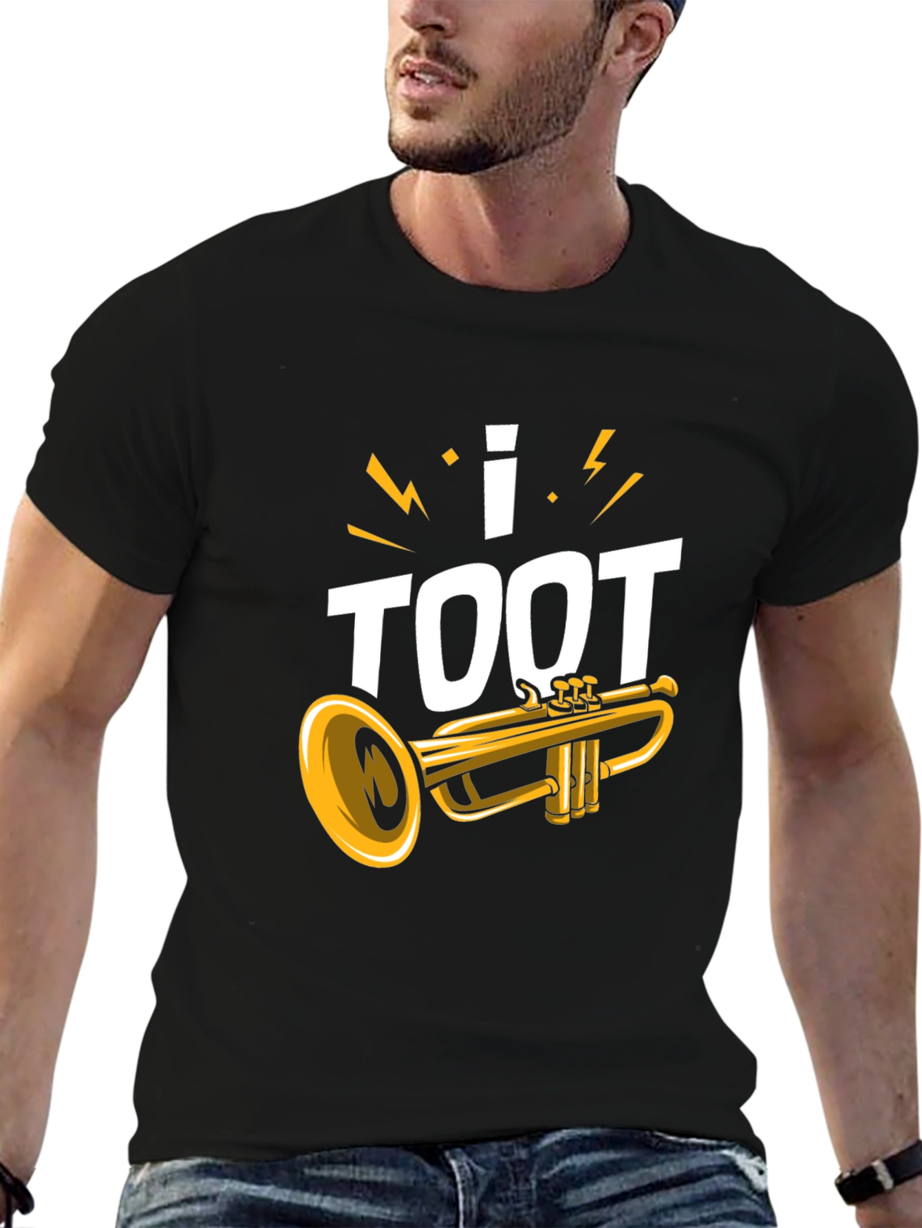 I Toot Trumpet Black T-Shirt