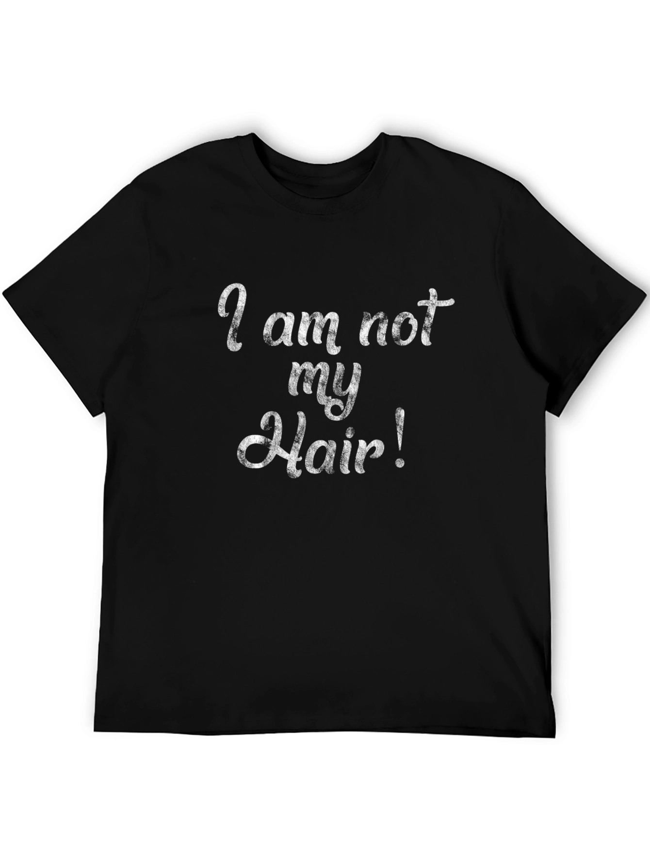 I Am Not My Hair! Graphic Tee - Black