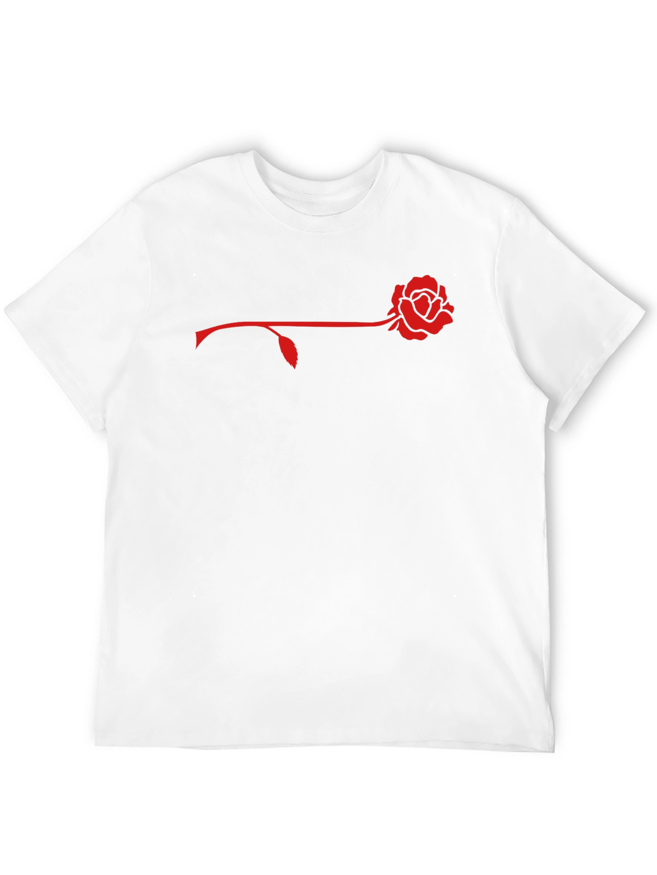 Rose Graphic Mens Black T-Shirt