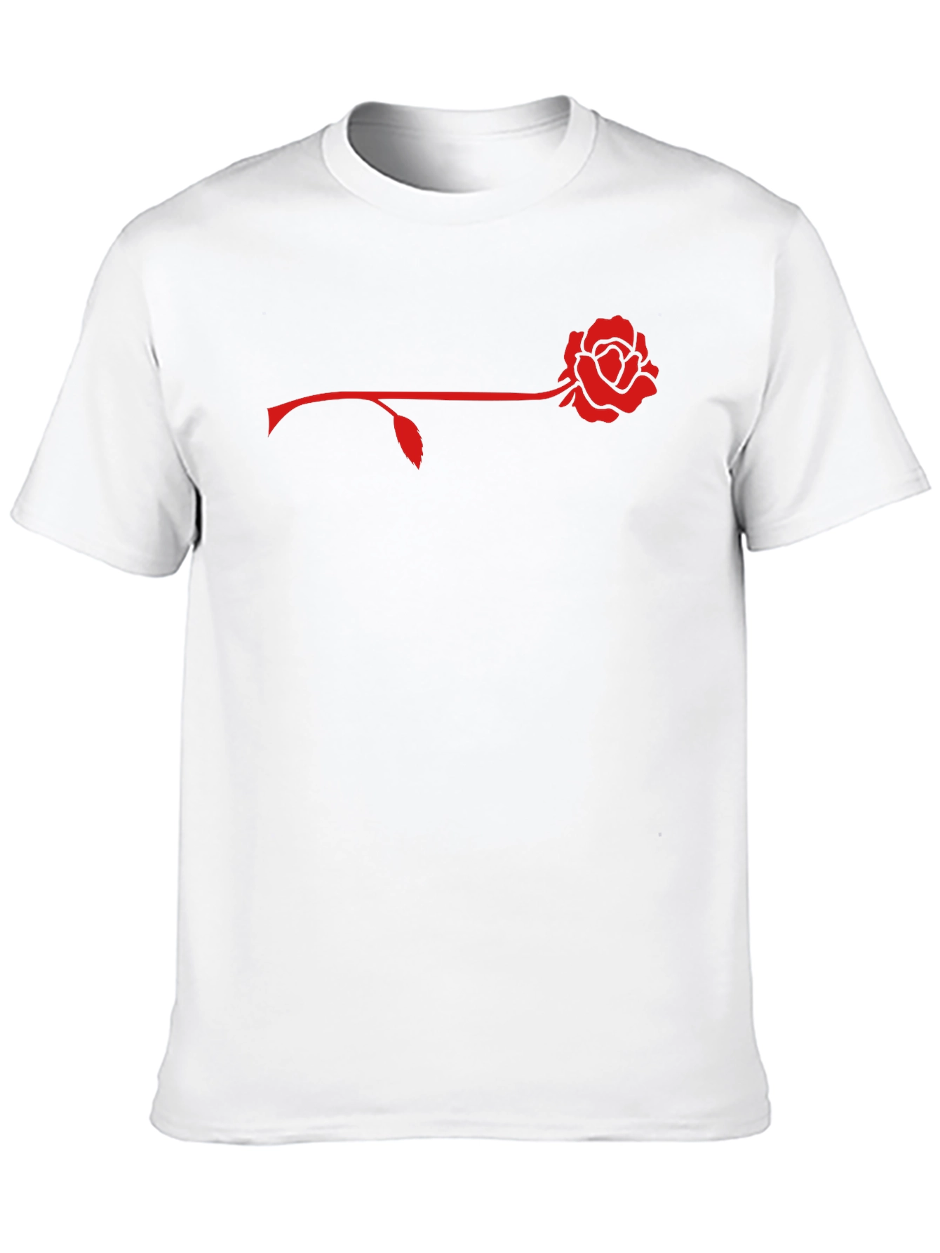 Rose Graphic Mens Black T-Shirt