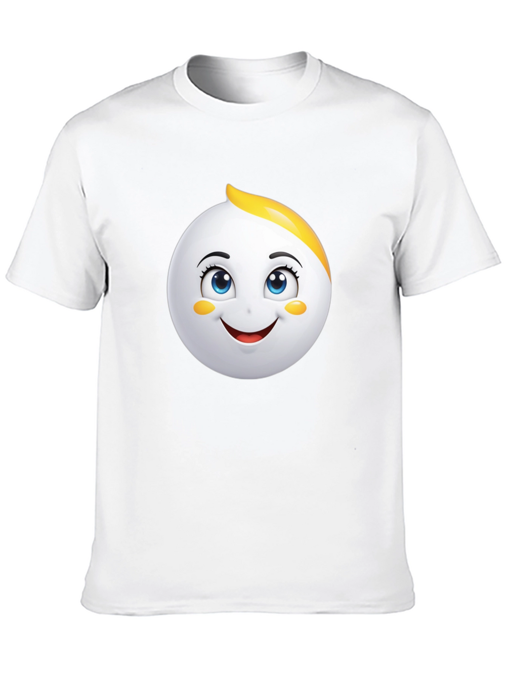 Emoji Face Graphic Black T-Shirt