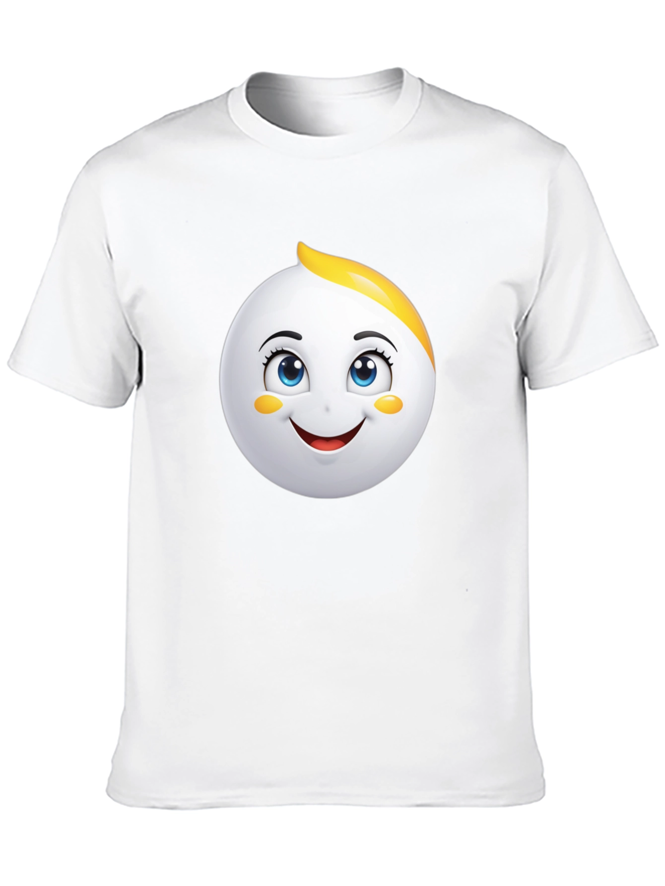Emoji Face Graphic Black T-Shirt