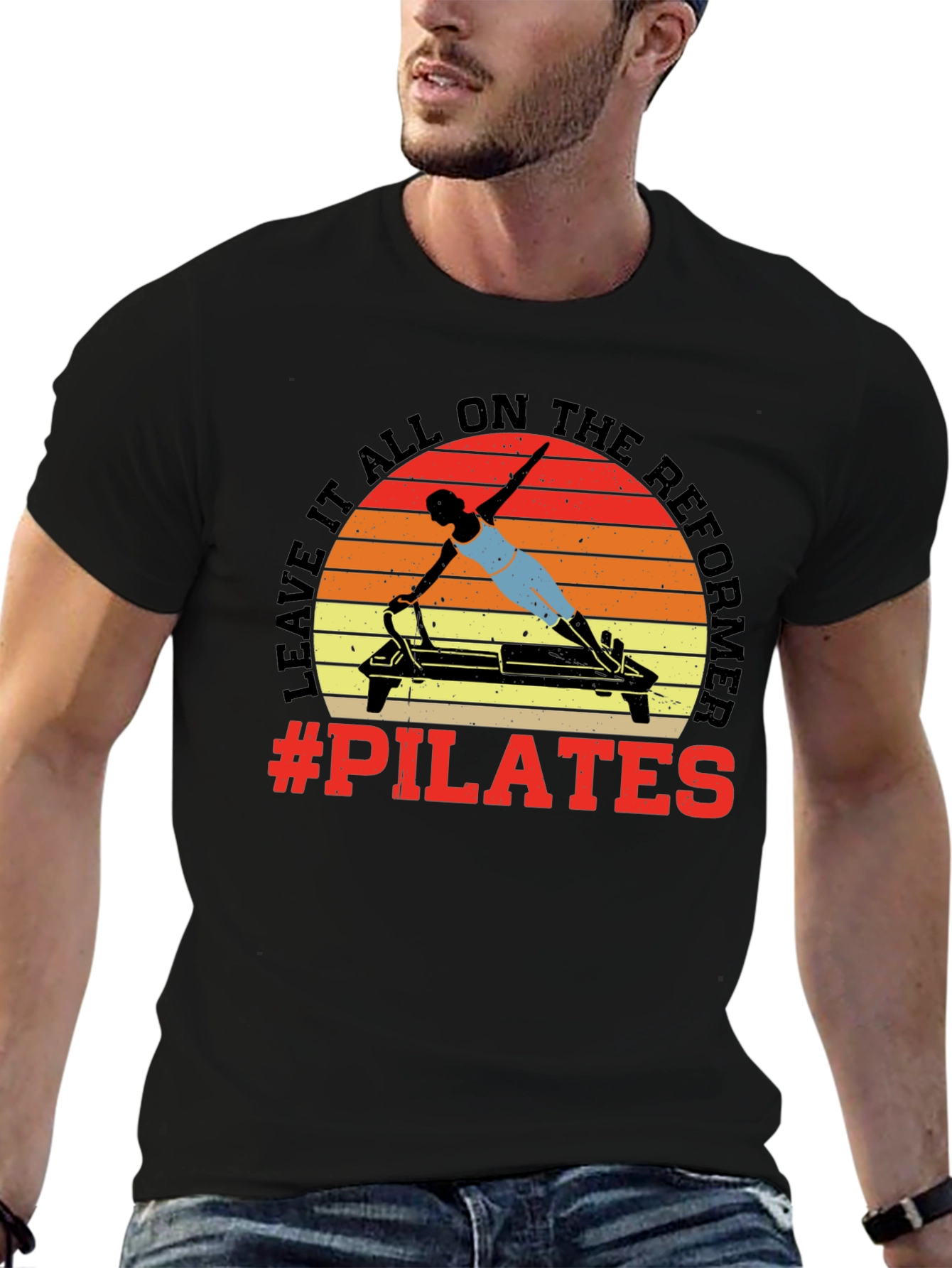 Pilates Reformer Graphic Tee - Workout Ready!