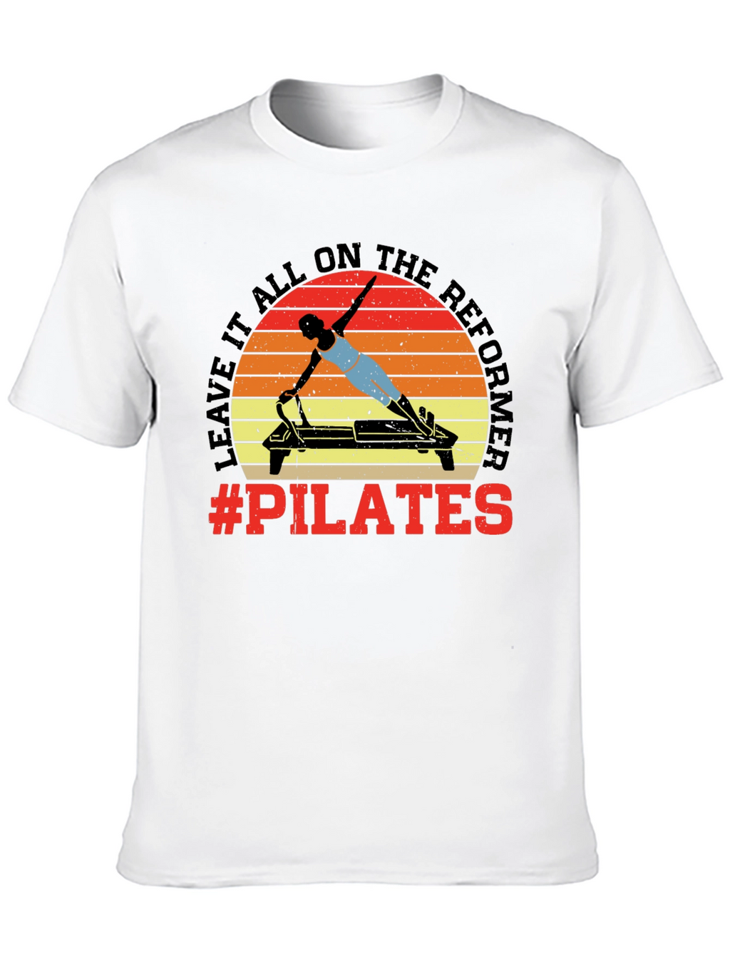 Pilates Reformer Graphic Tee - Workout Ready!