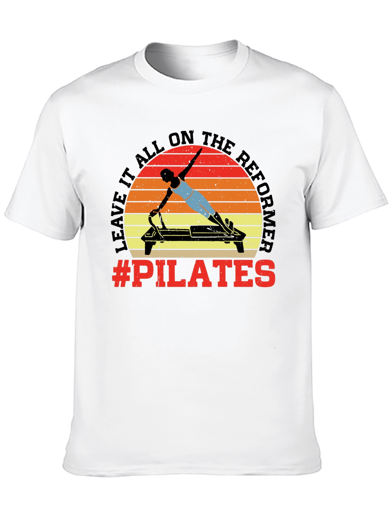 Pilates Reformer Graphic Tee - Workout Ready!