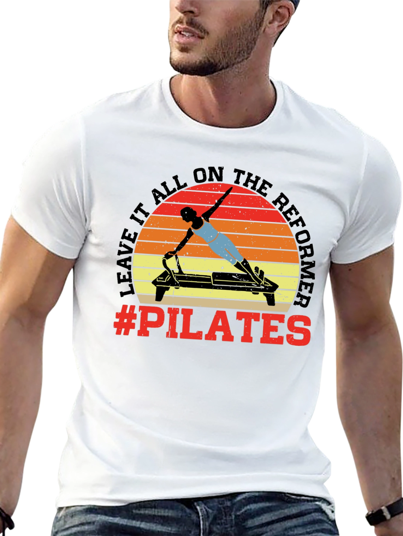 Pilates Reformer Graphic Tee - Workout Ready!