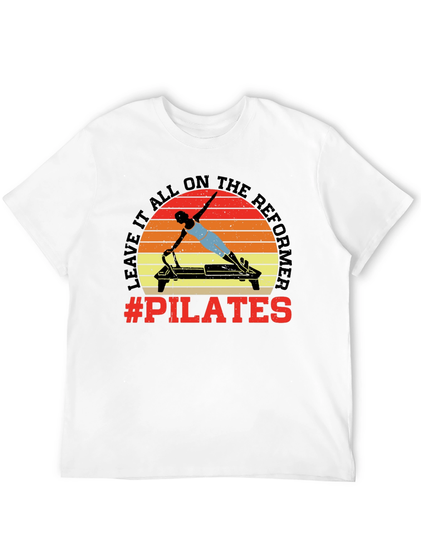 Pilates Reformer Graphic Tee - Workout Ready!