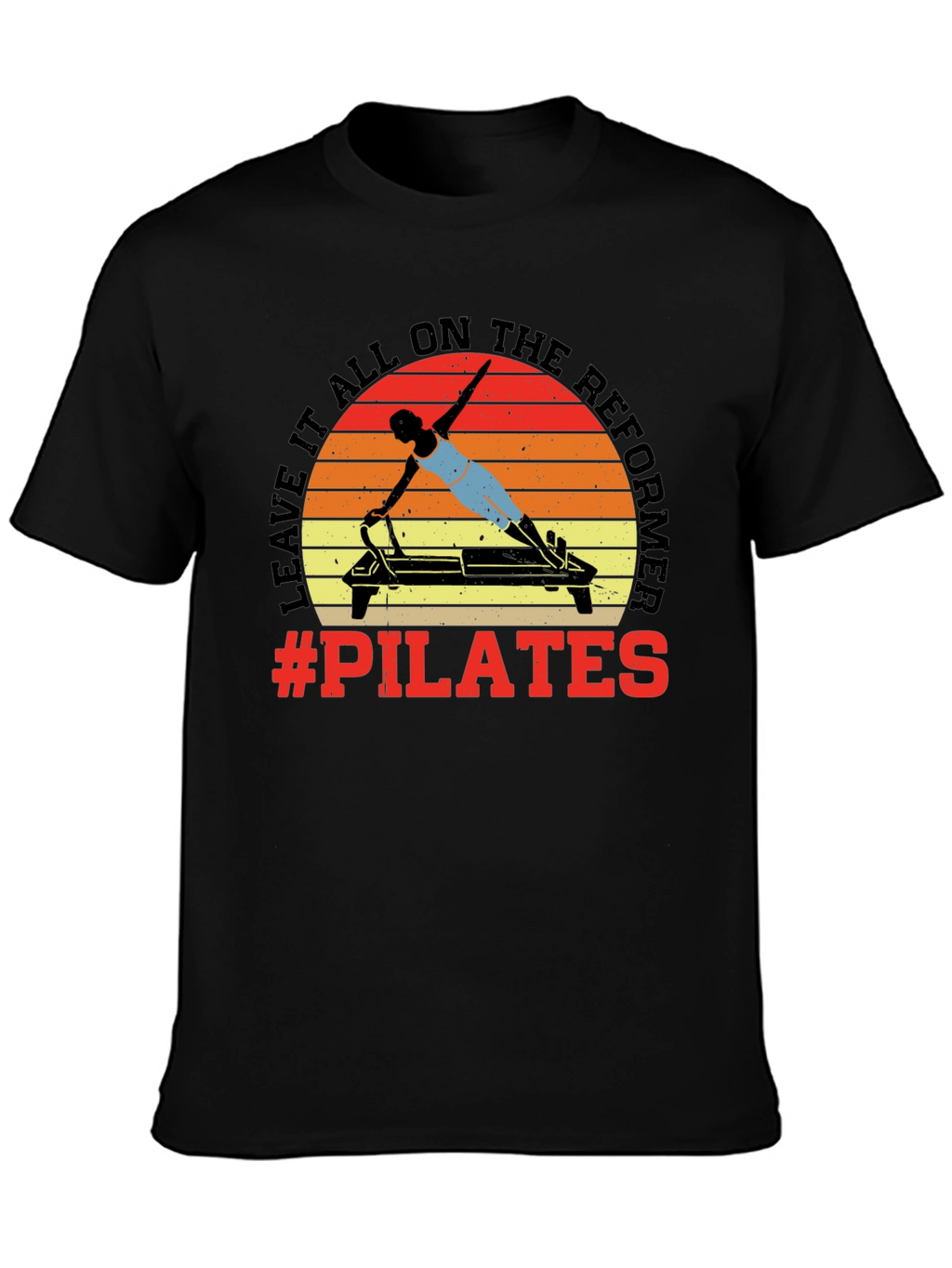 Pilates Reformer Graphic Tee - Workout Ready!