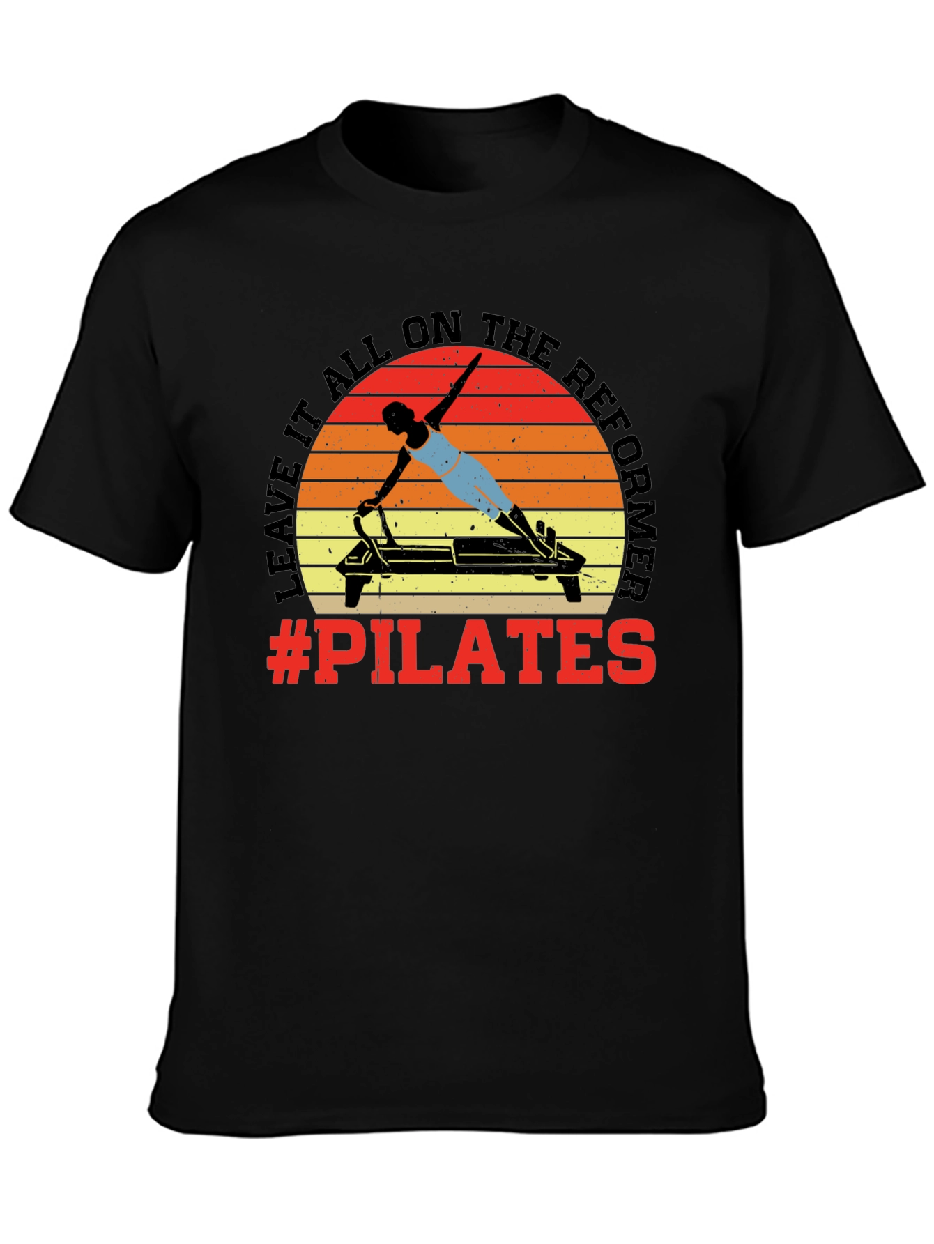 Pilates Reformer Graphic Tee - Workout Ready!