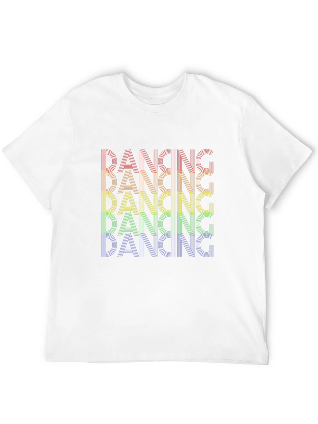 Rainbow Dancing Graphic Tee - Bold Statement Shirt