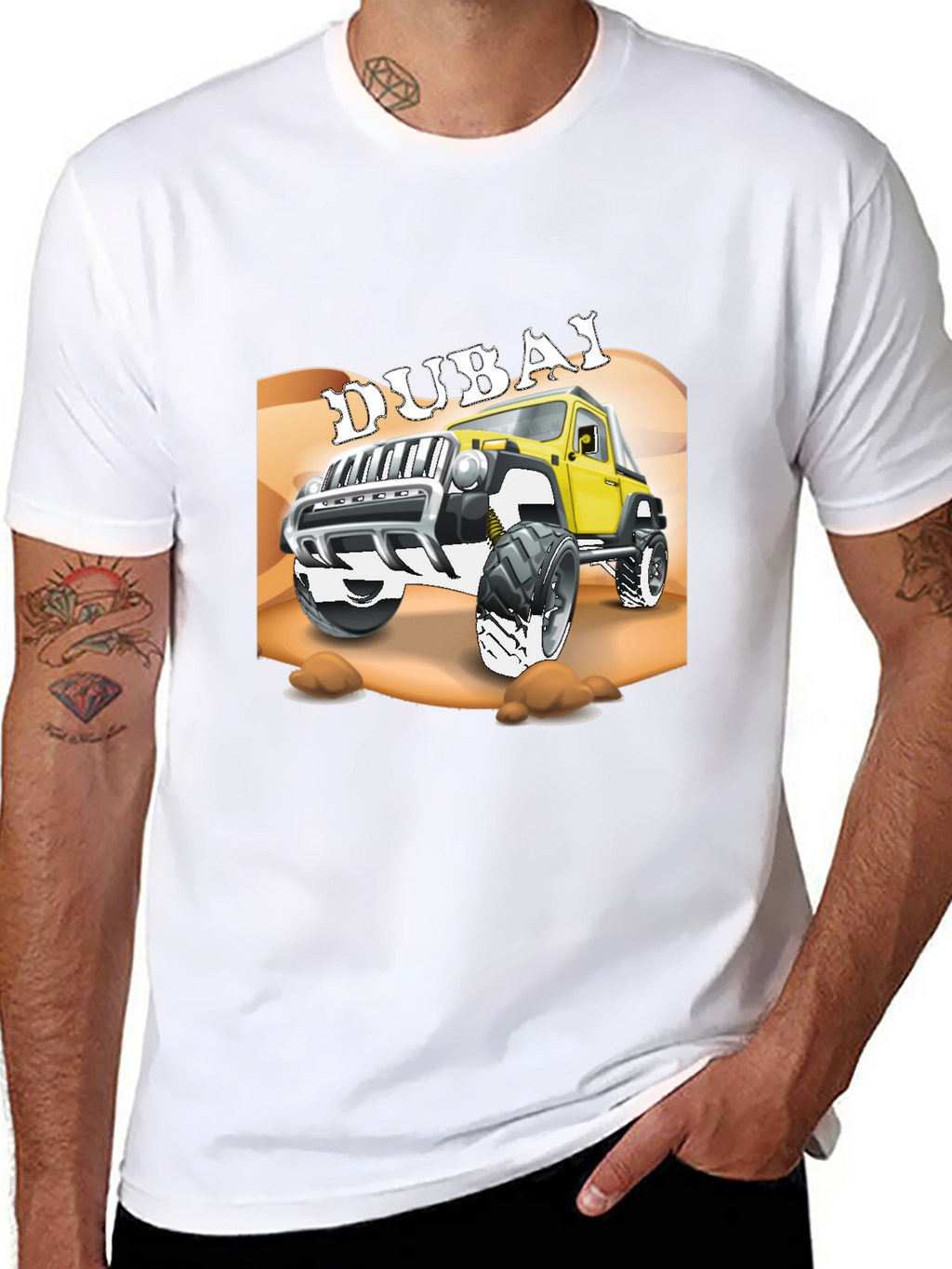 Dubai Jeep T-Shirt - Off-Road Adventure Tee