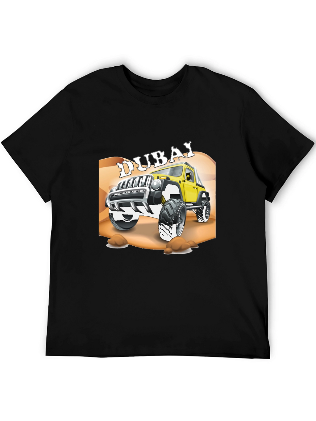 Dubai Jeep T-Shirt - Off-Road Adventure Tee