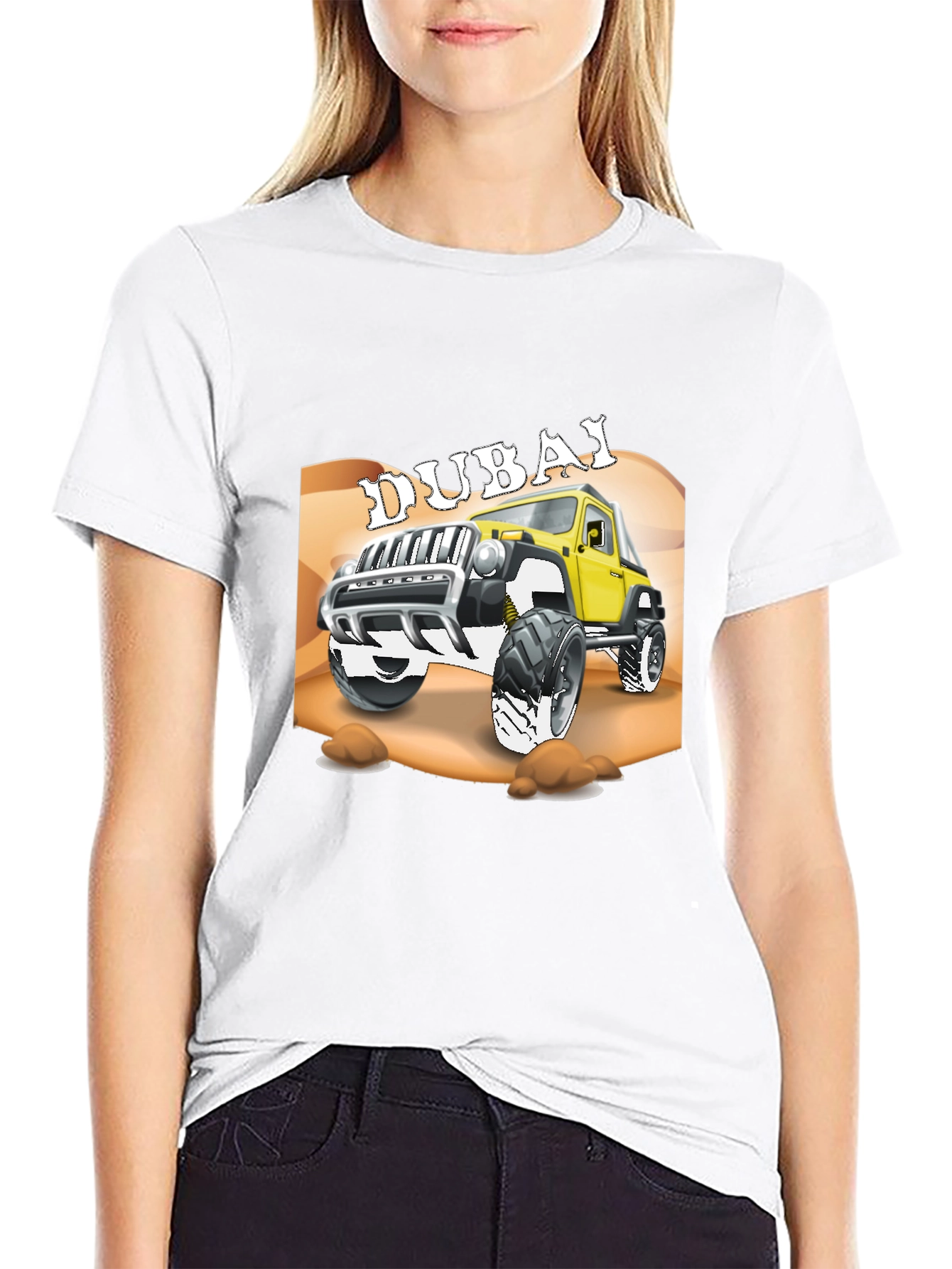 Dubai Jeep T-Shirt - Off-Road Adventure Tee