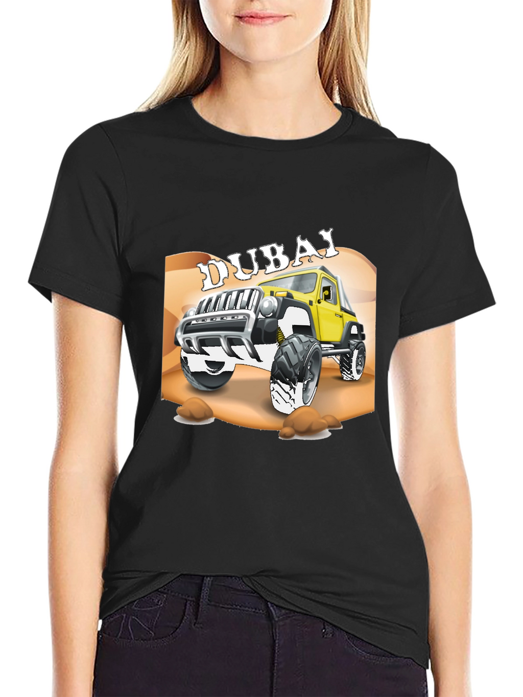 Dubai Jeep T-Shirt - Off-Road Adventure Tee