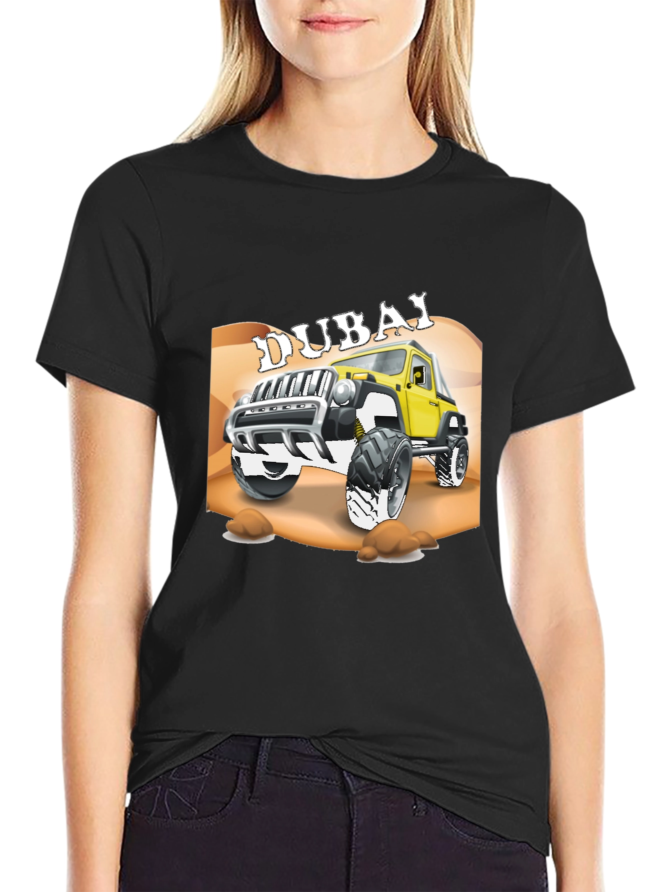 Dubai Jeep T-Shirt - Off-Road Adventure Tee