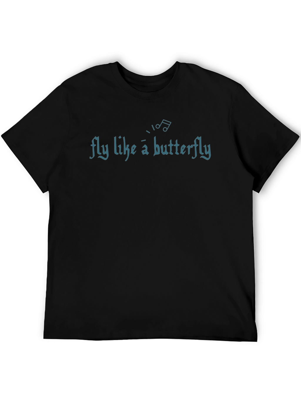 Fly Like A Butterfly Black Graphic Tee
