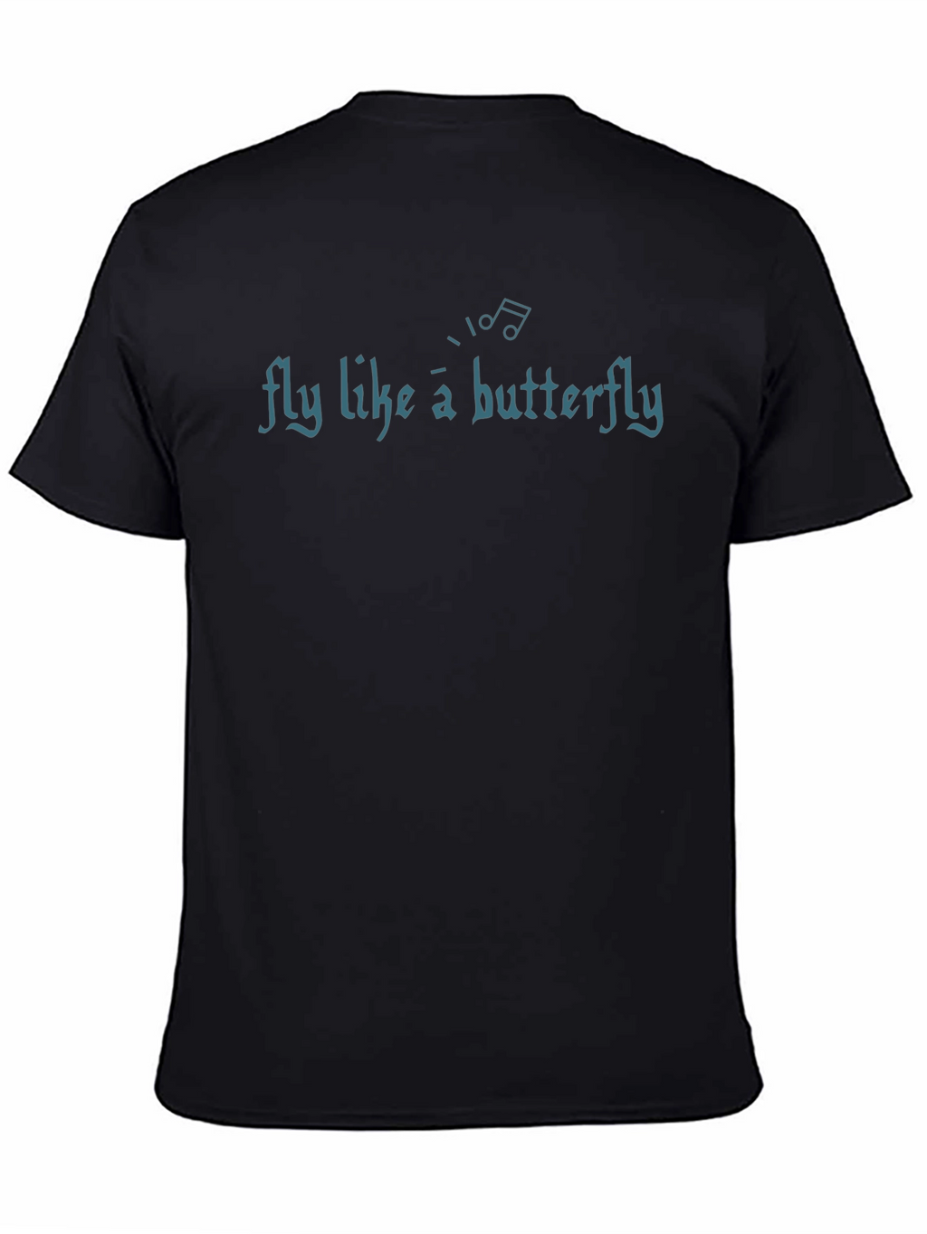 Fly Like A Butterfly Black Graphic Tee