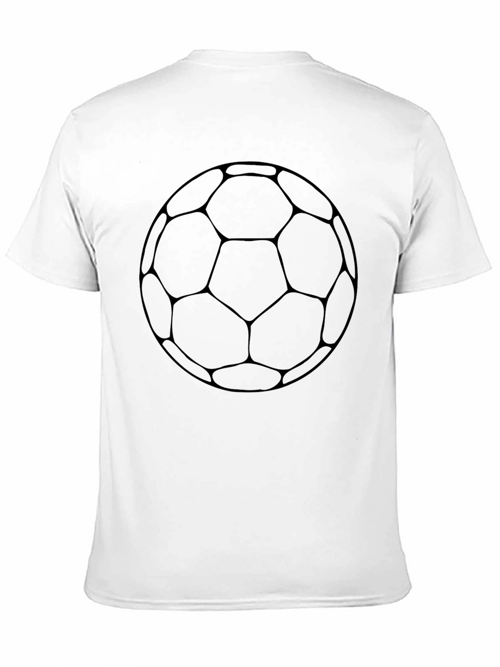 Soccer Ball Graphic Tee - Black