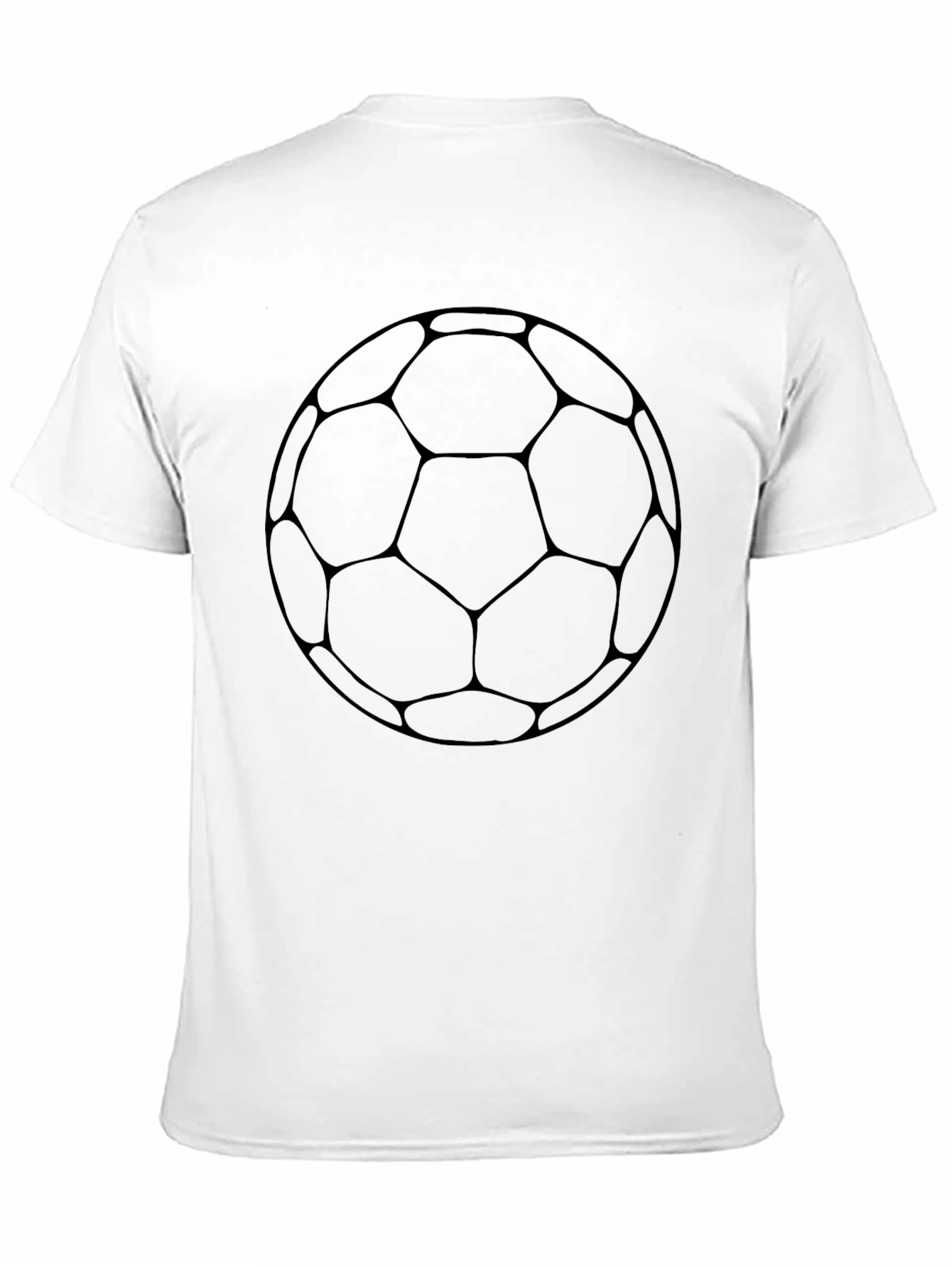 Soccer Ball Graphic Tee - Black