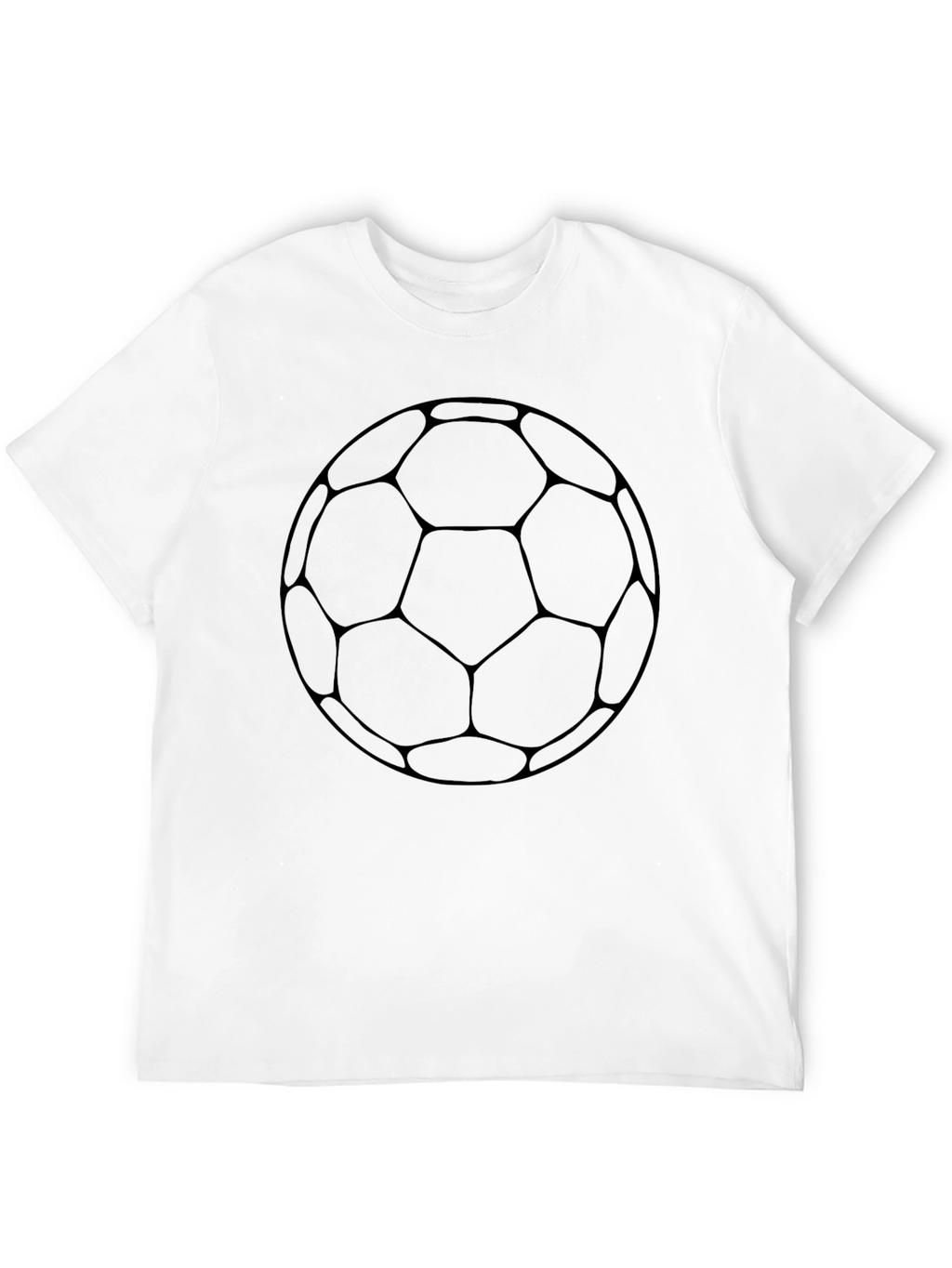 Soccer Ball Graphic Tee - Black