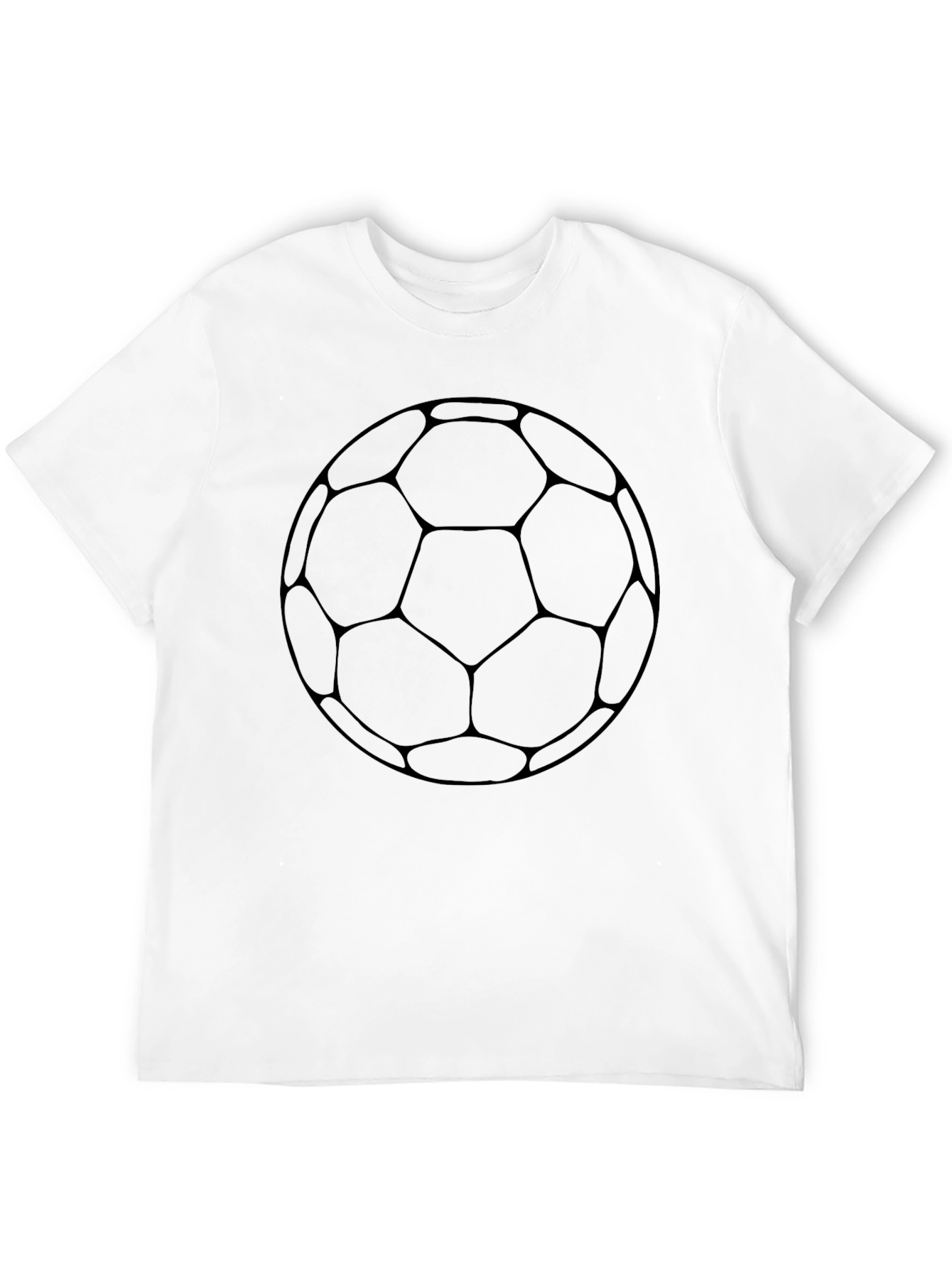Soccer Ball Graphic Tee - Black