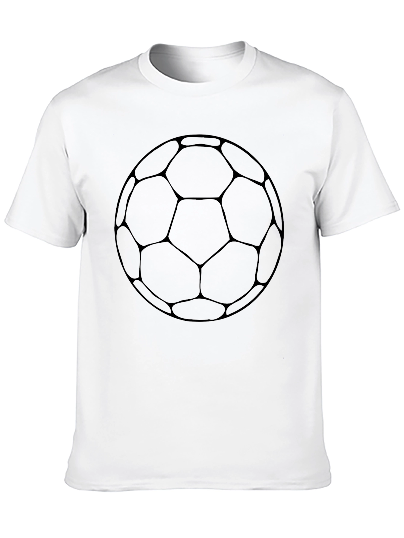 Soccer Ball Graphic Tee - Black