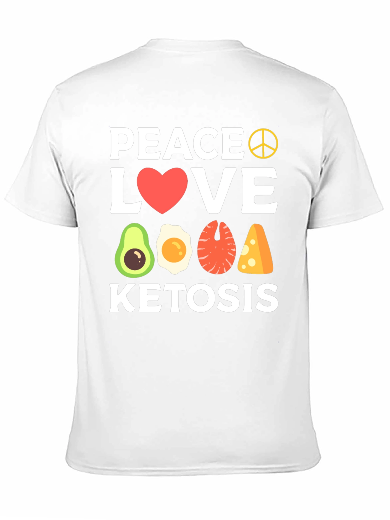 Peace Love Ketosis Black T-Shirt