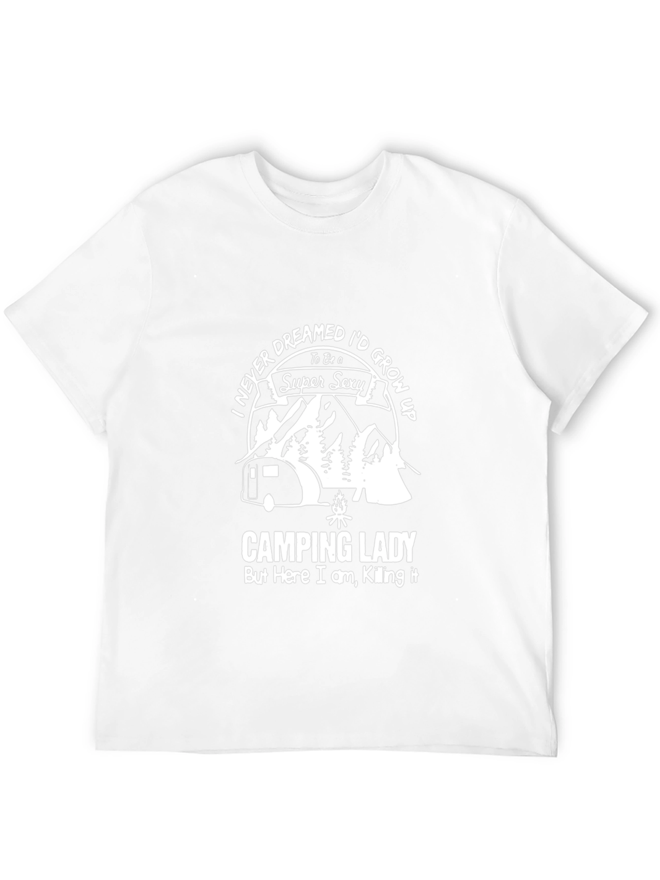 Camping Lady Super Sexy T-Shirt - Black
