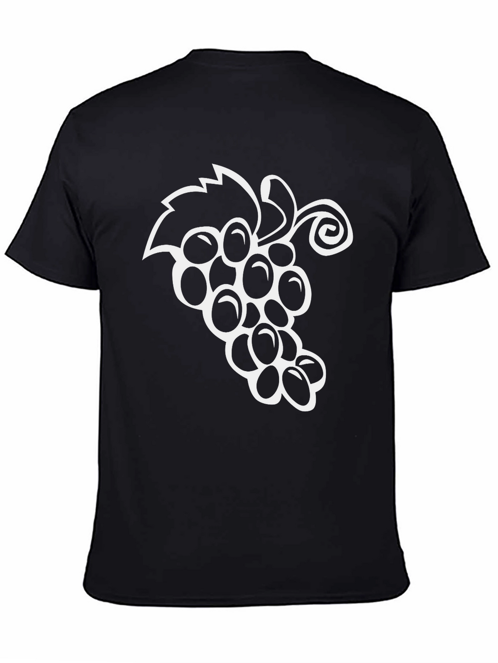 Grape Vine Graphic Tee - Black Unisex T-Shirt