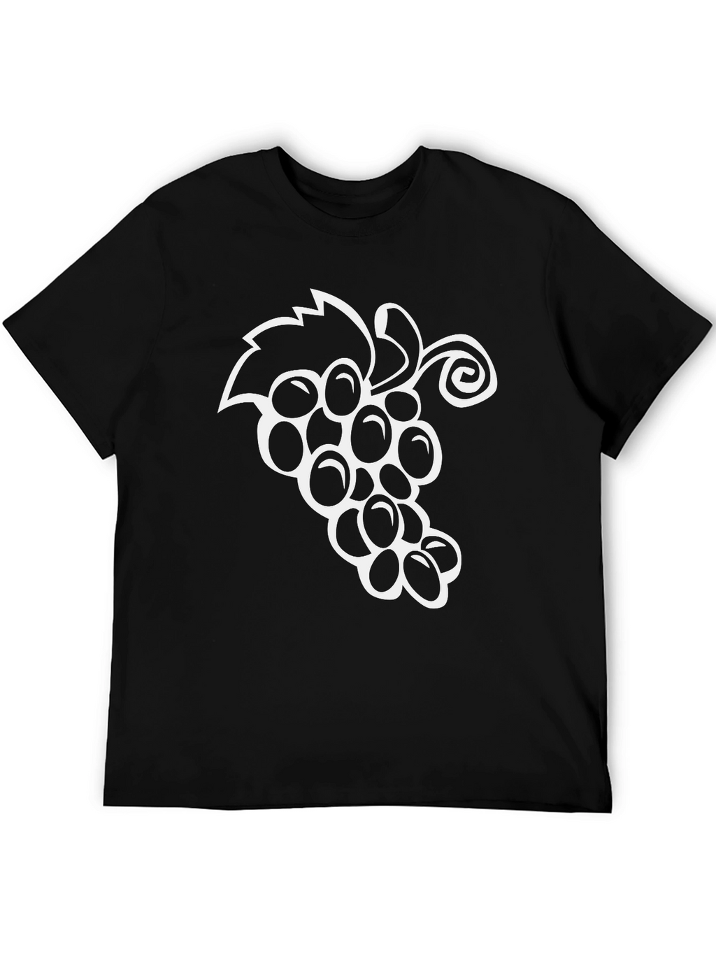 Grape Vine Graphic Tee - Black Unisex T-Shirt