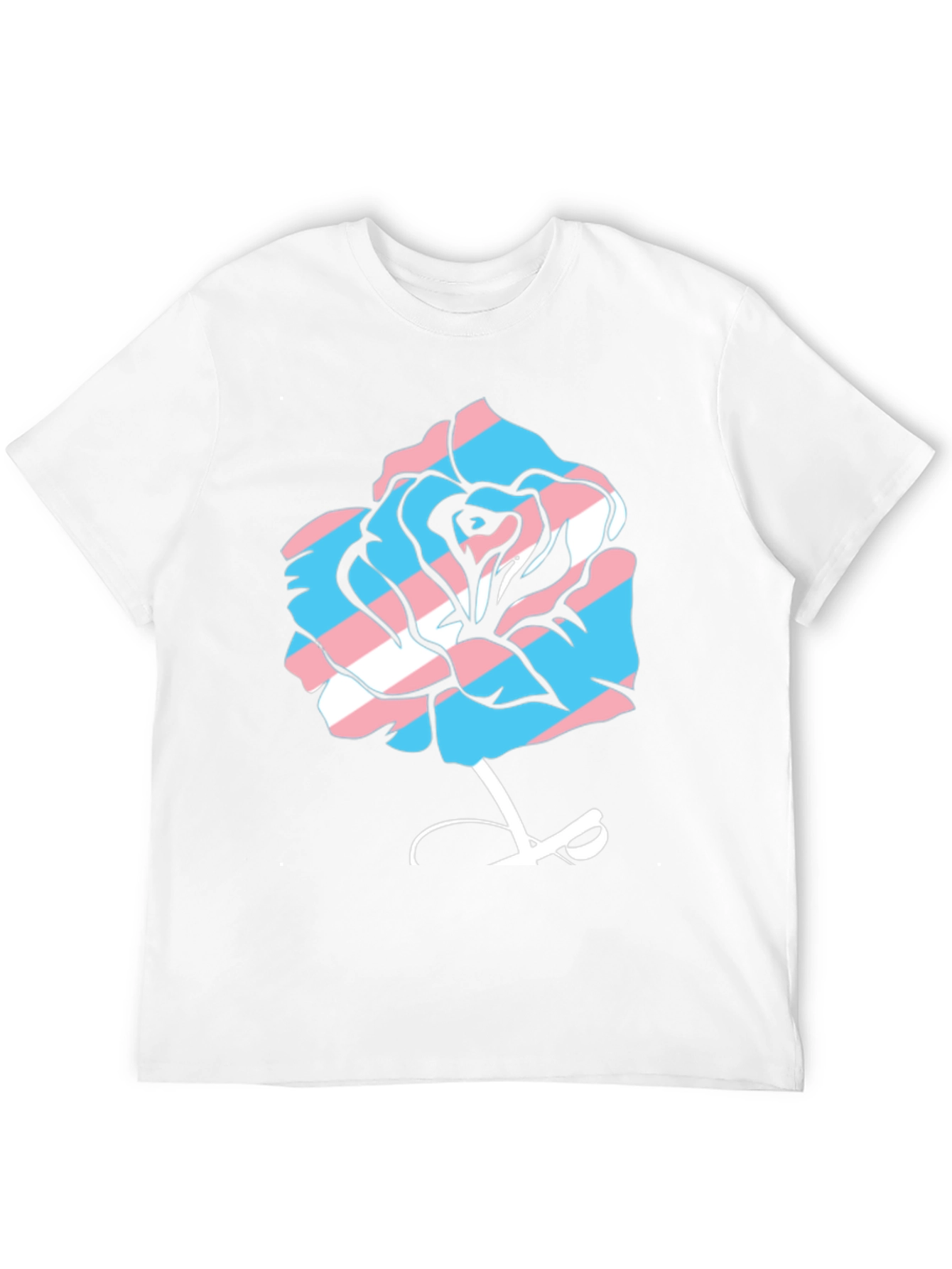 Transgender Pride Rose Graphic Tee