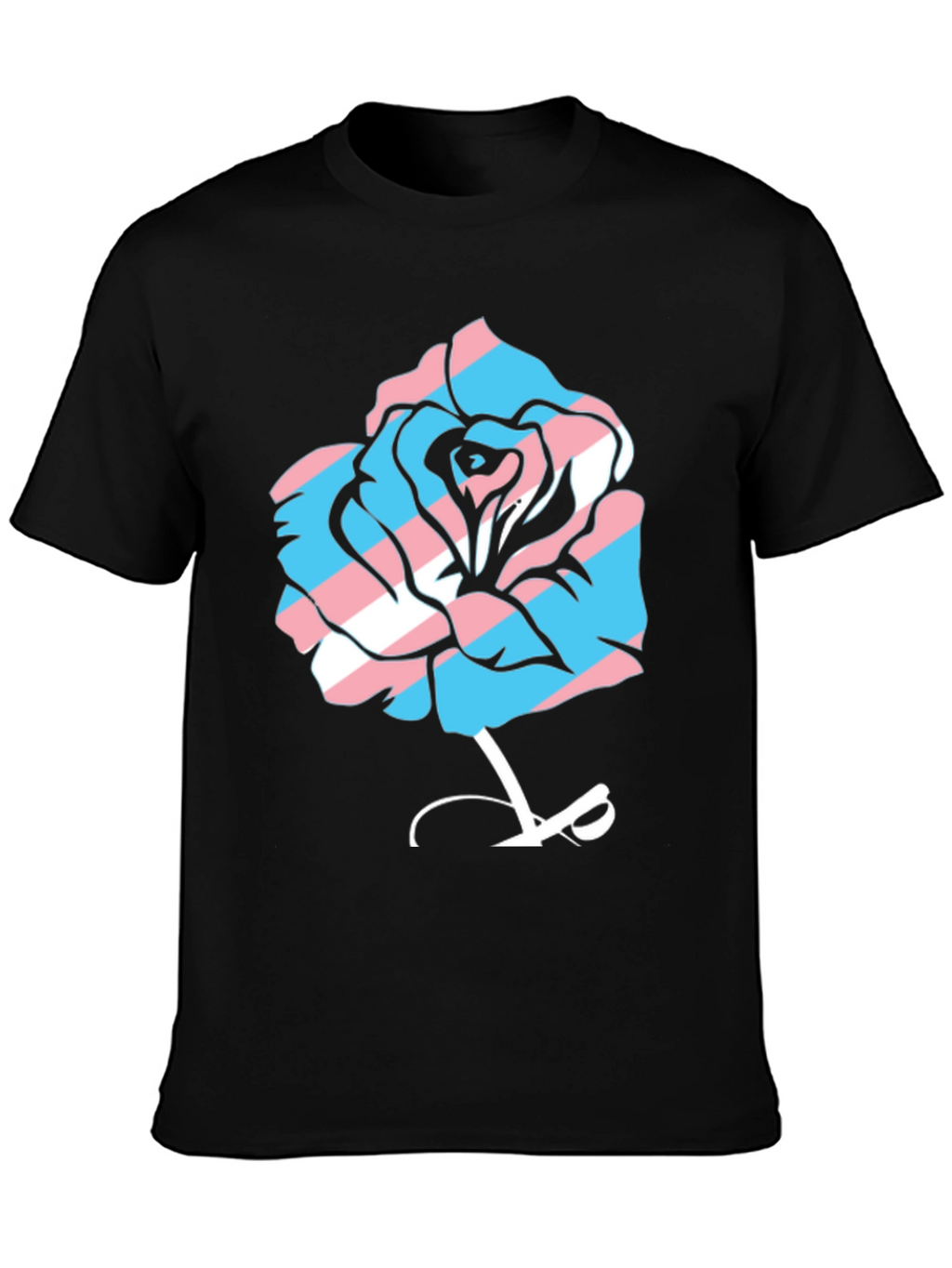 Transgender Pride Rose Graphic Tee