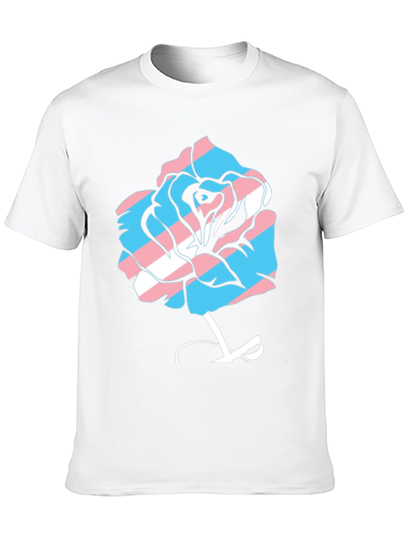 Transgender Pride Rose Graphic Tee