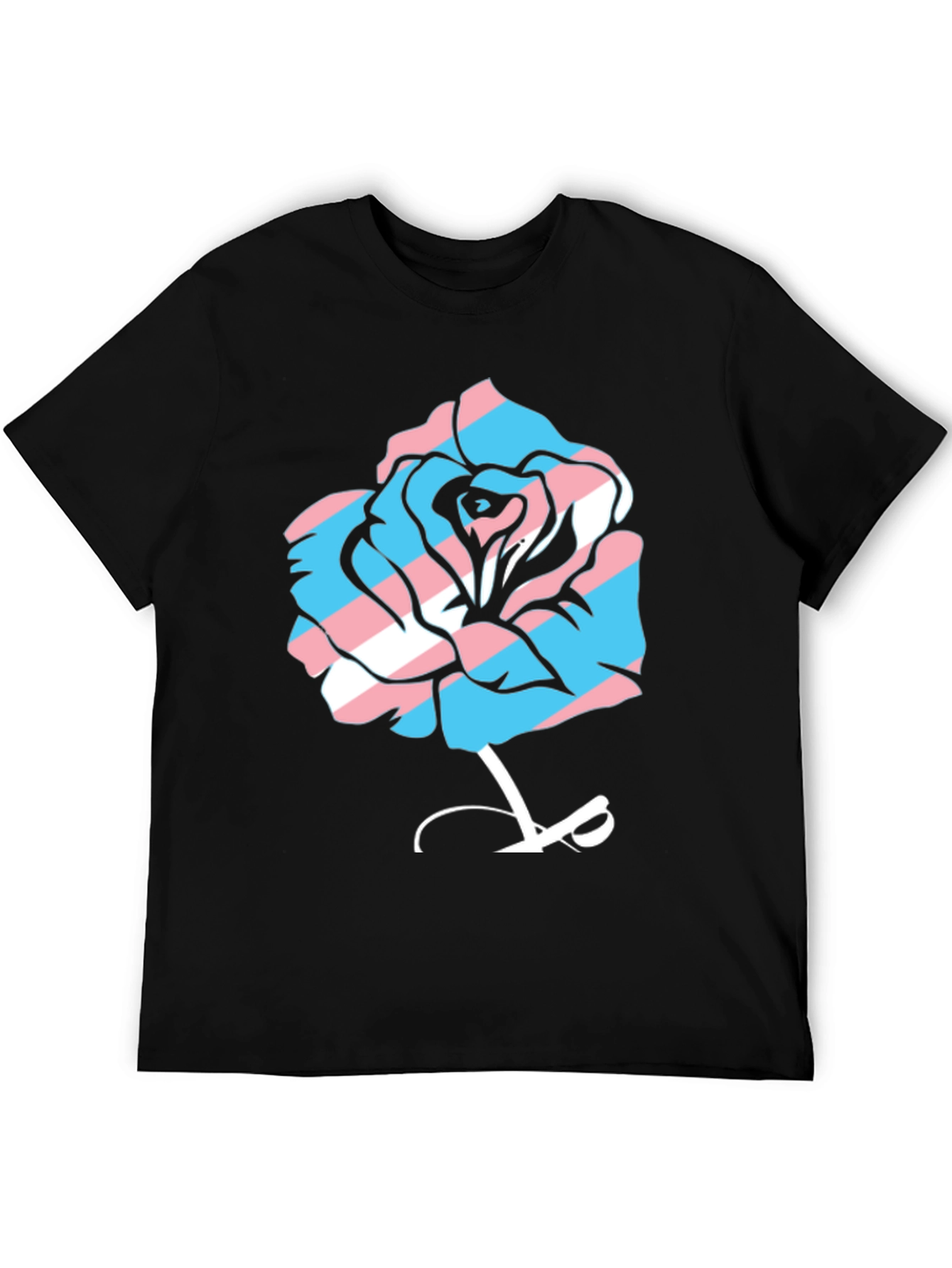 Transgender Pride Rose Graphic Tee