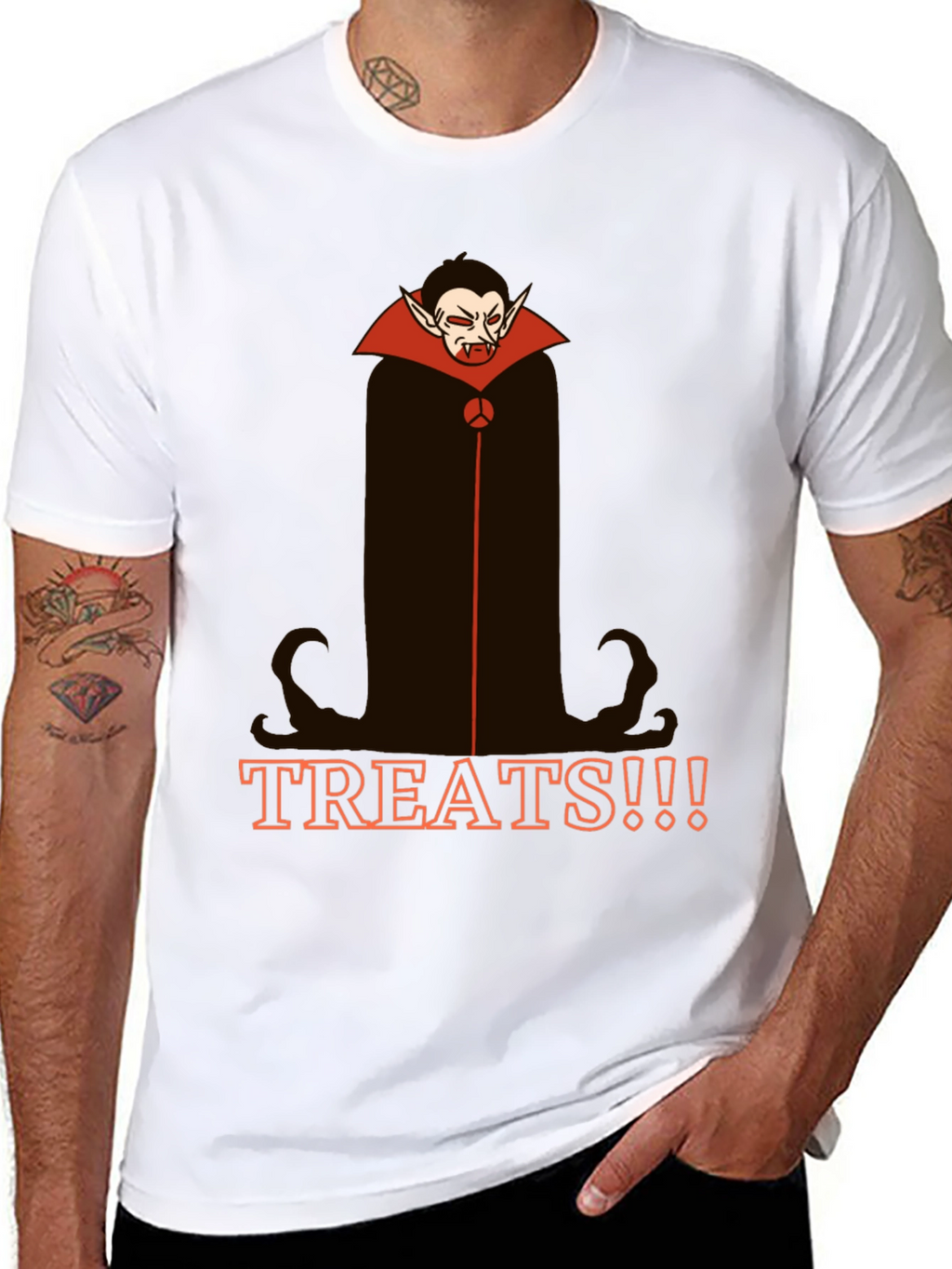 Vampire Treats Graphic Tee - Halloween Shirt